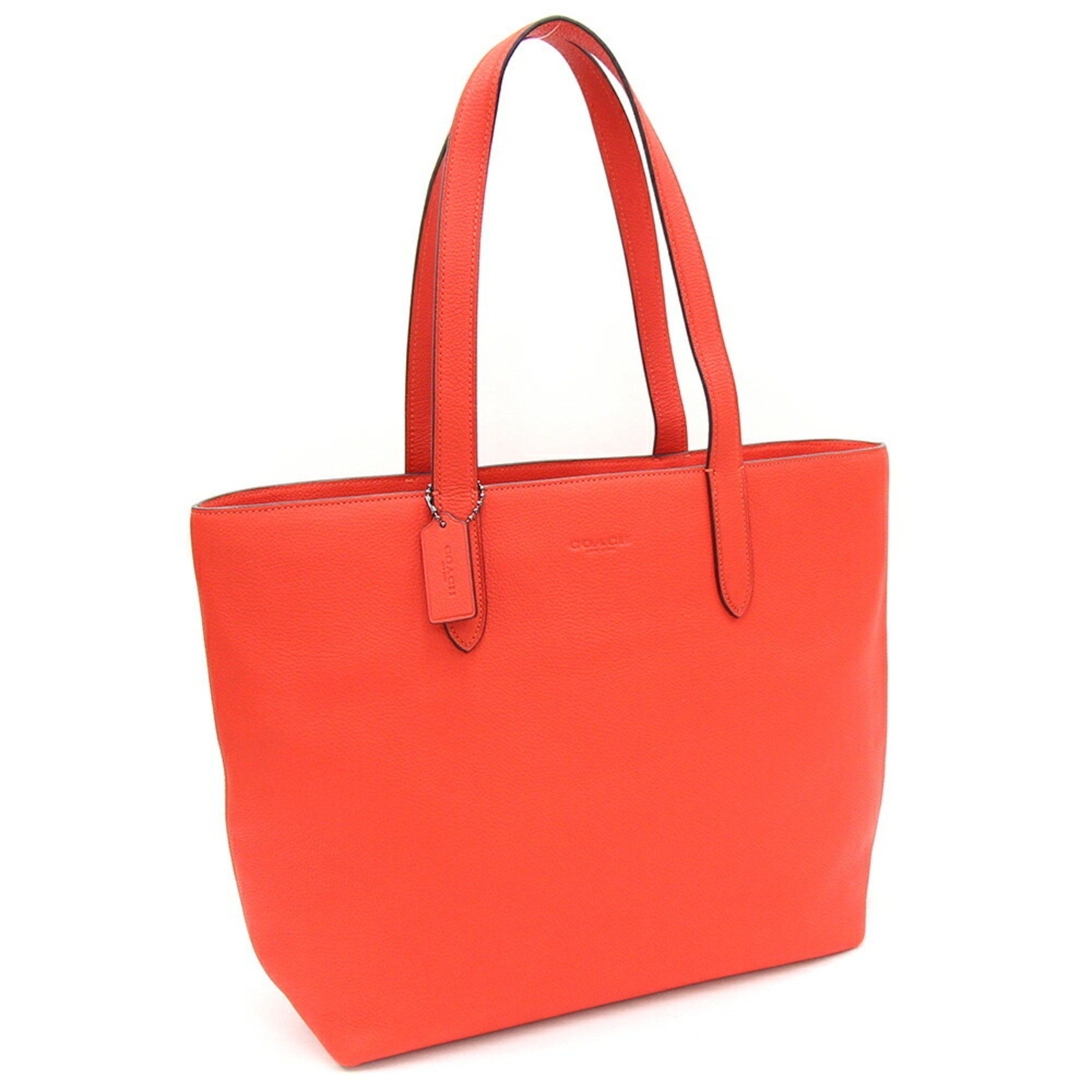 image of Coach Tote Bag Metropolitan 88291 Red Leather Storage Big Men Women Coach in Red Color