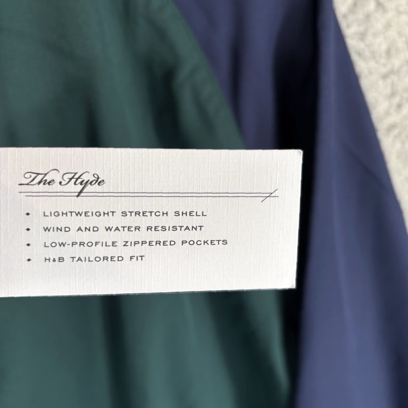 Rains Holderness & Bourne Jacket Mens XL Green Navy Lightweight Windbreaker Zip Golf Weather Rain Multicolor Casual Travel Size US XL / EU 56 / 4 - 3 Thumbnail
