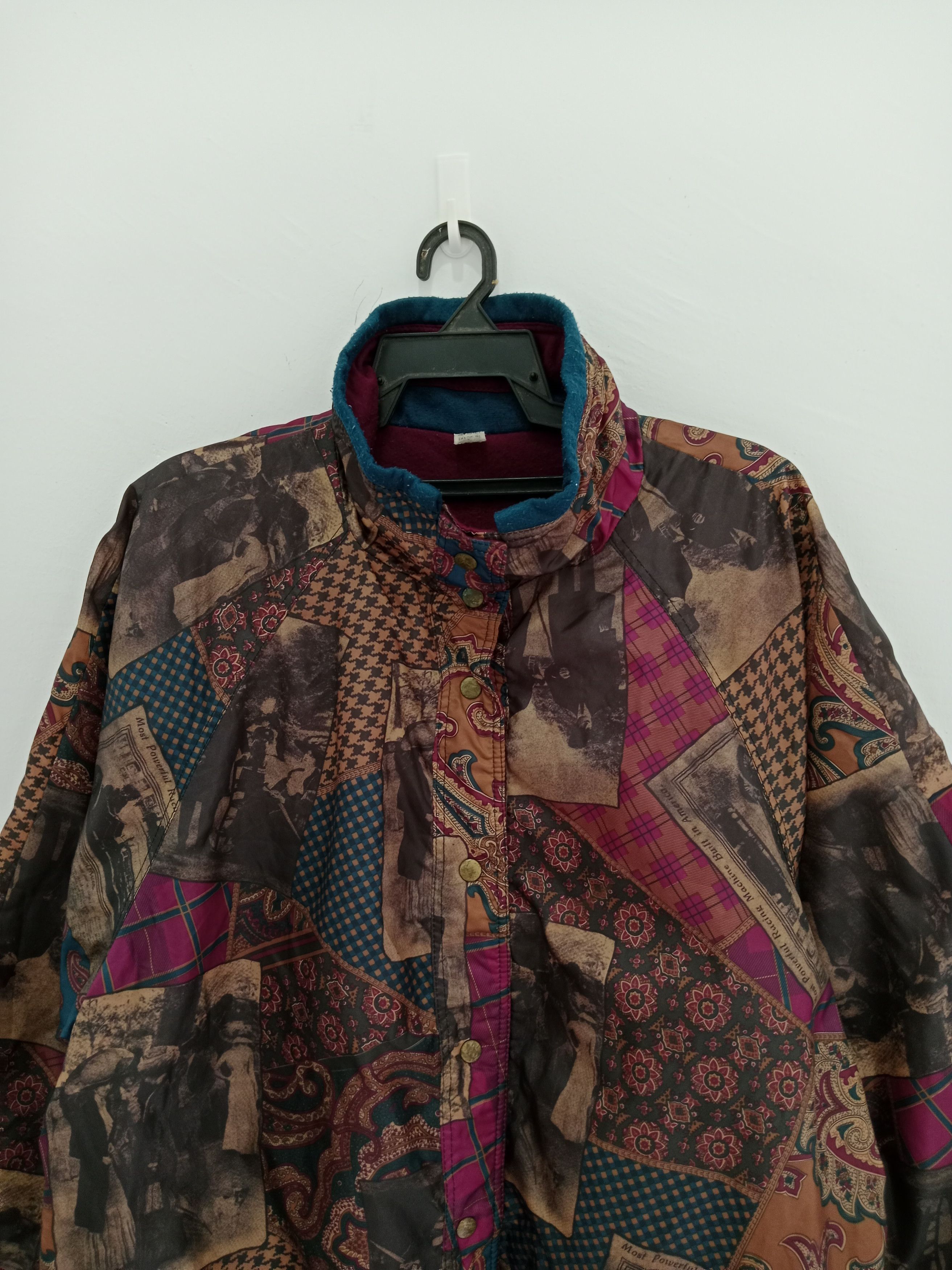 Designer Vintage Current Seen Reversible Jacket Paisley Motif Size US L / EU 52-54 / 3 - 8 Thumbnail