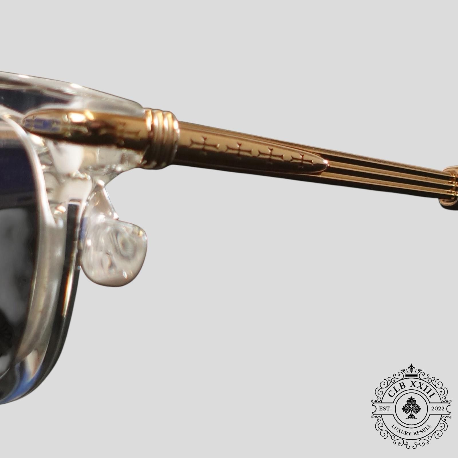 Chrome Hearts Chrome Hearts Tittansluvr Glasses in Clear/Gold Size ONE SIZE - 8 Thumbnail