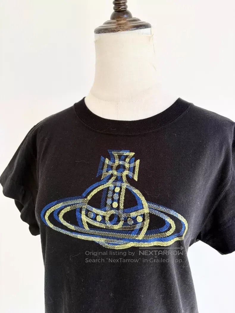 Vivienne Westwood Vivienne Westwood Black Large Saturn Short Sleeve Size XS / US 0-2 / IT 36-38 - 2 Thumbnail