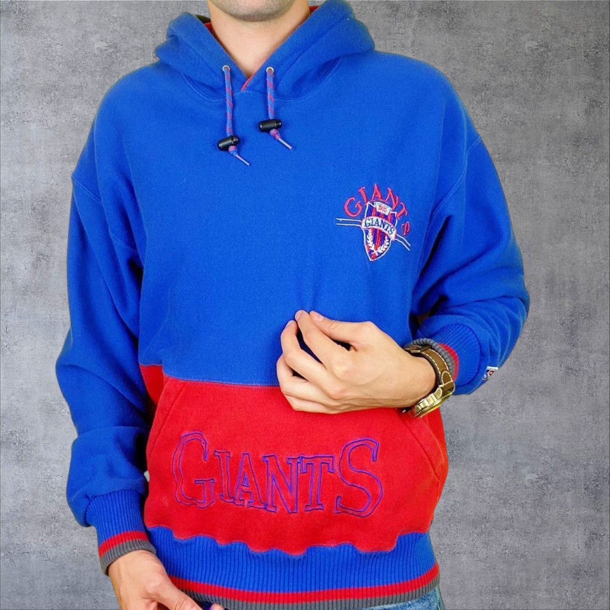 The Game × Vintage Vintage New York Giants Hoodie Sweatshirt Size US M / EU 48-50 / 2 - 2 Thumbnail