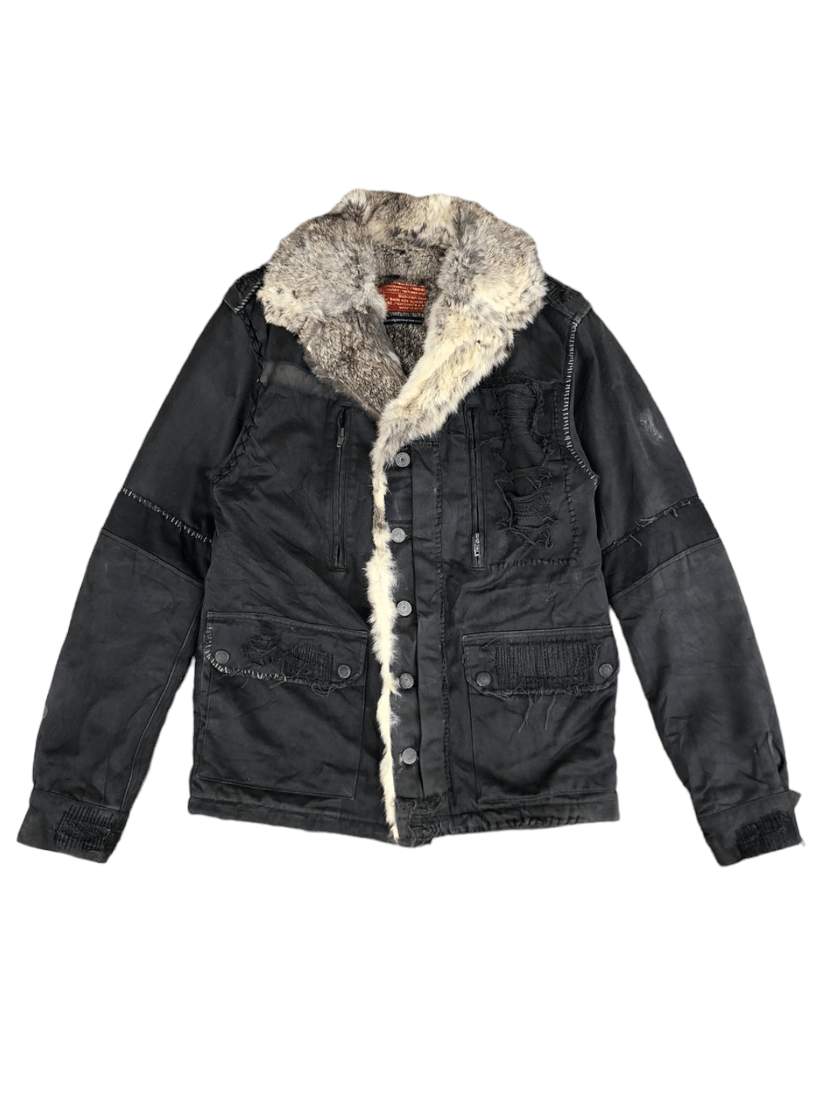 Vintage RARE Japan overdesign creation faux fur jacket Size US M / EU 48-50 / 2 - 1 Thumbnail