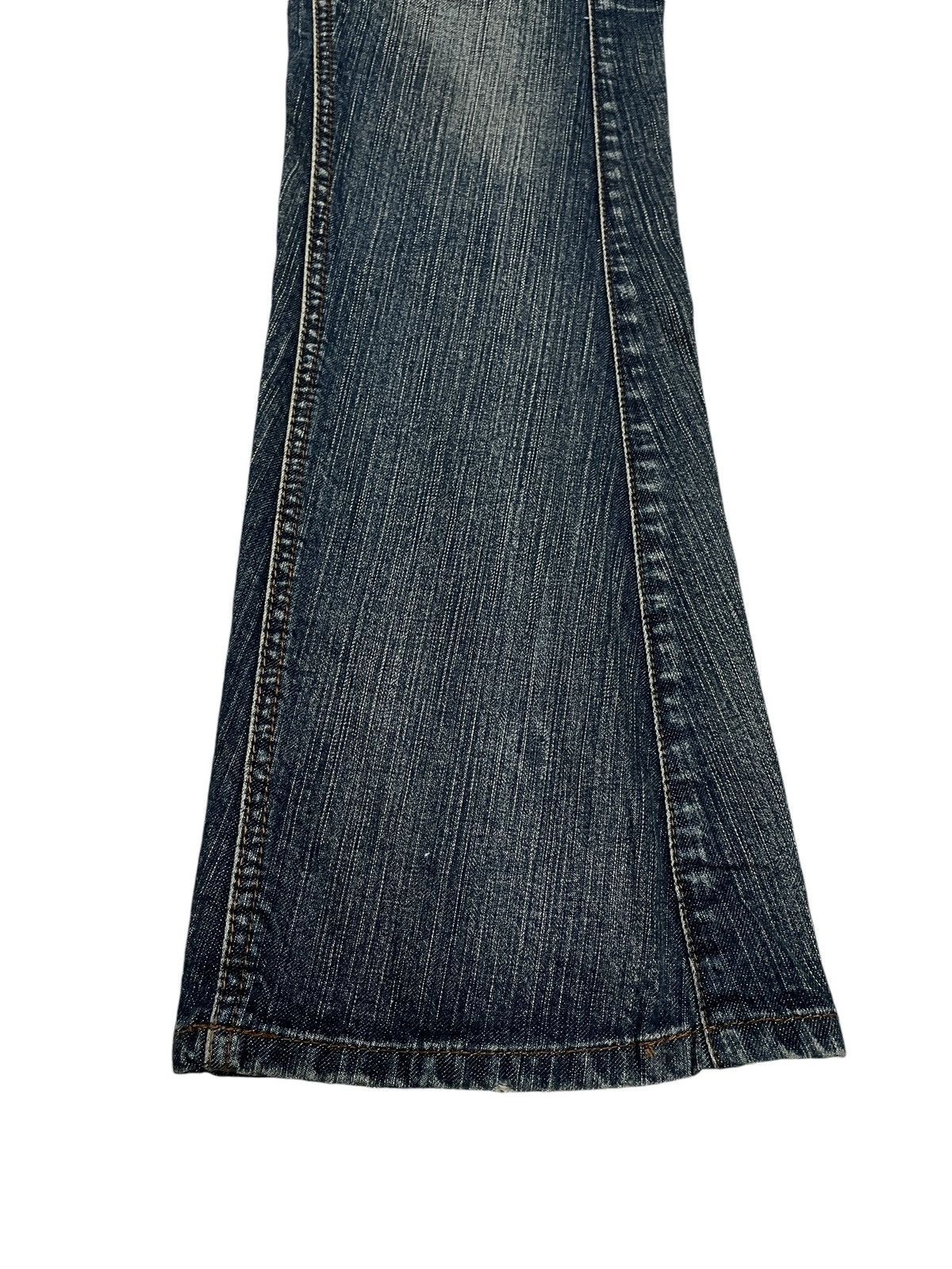 If Six Was Nine × Japanese Brand Rare Design Vintage Japanese Brand Flared Jeans 1990s Size US 33 - 5 Thumbnail