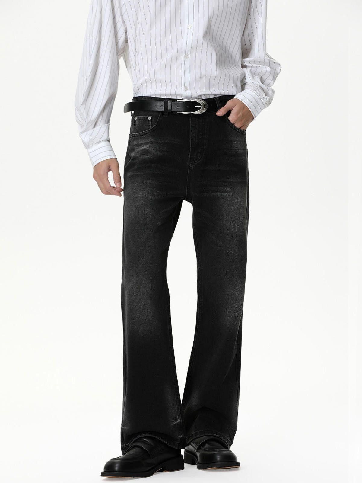 Jean Light Blue Wide Leg Denim Jeans, Relaxed Fit Jeans Size US 32 / EU 48 - 4 Thumbnail