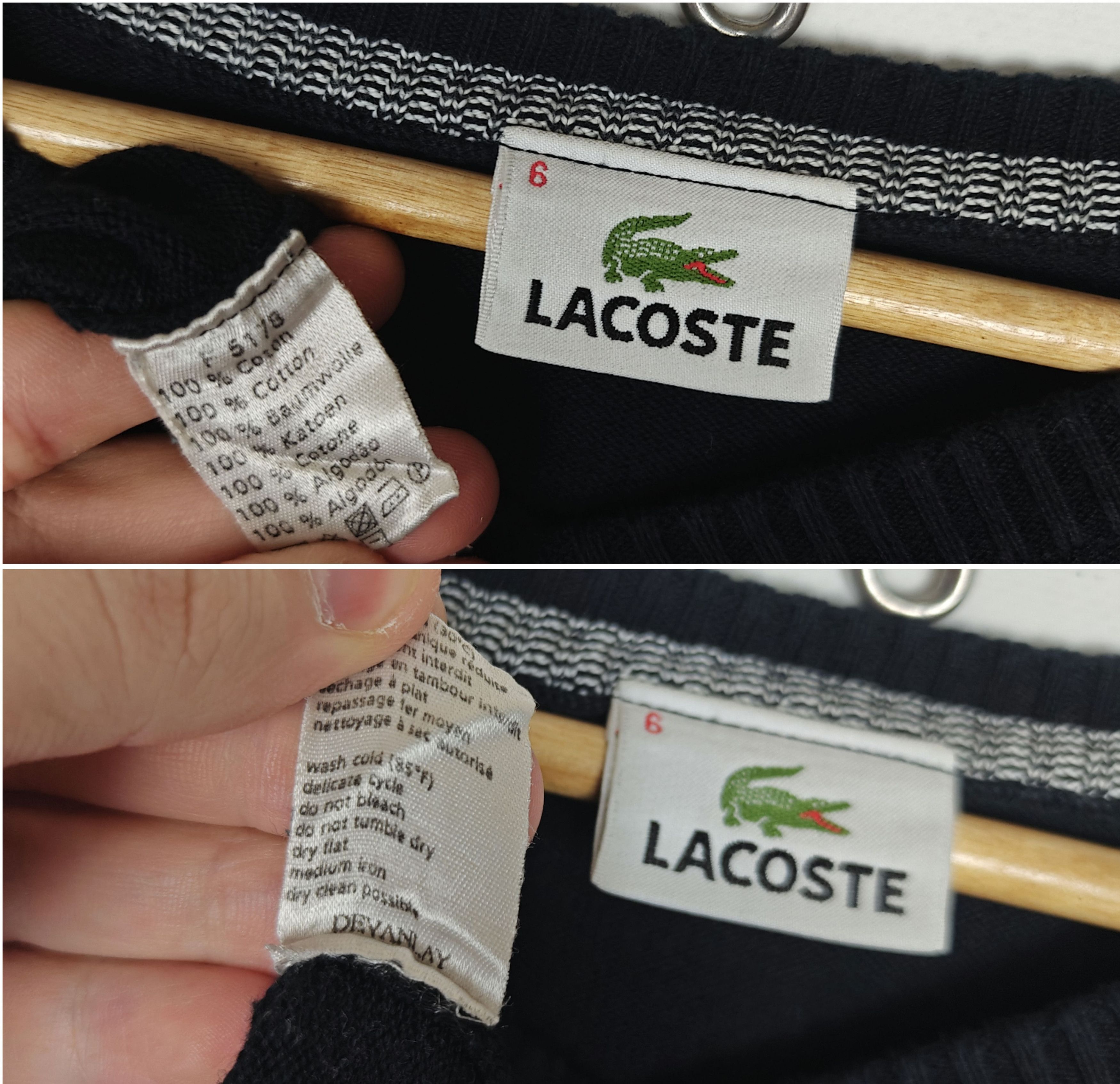 Lacoste Lacoste Sweater Pullover Logo Black size 6 Size US XL / EU 56 / 4 - 8 Thumbnail