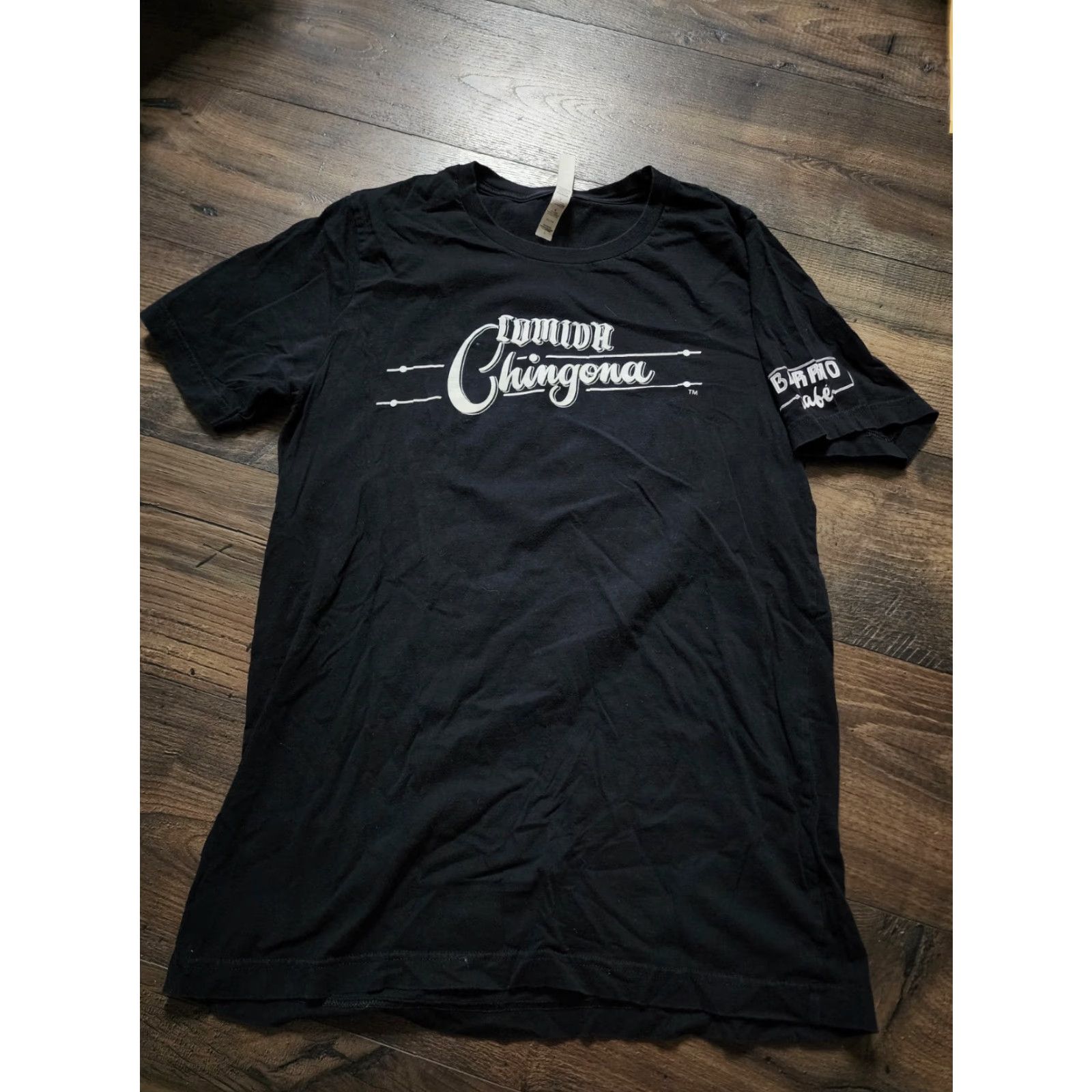 Doublet Mens S Canvas T-Shirt Regular Crew Neck Black Skull Skeleton Barrio Cafe Restaurant Phoenix AZ Double Sided Size US S / EU 44-46 / 1 - 2 Thumbnail