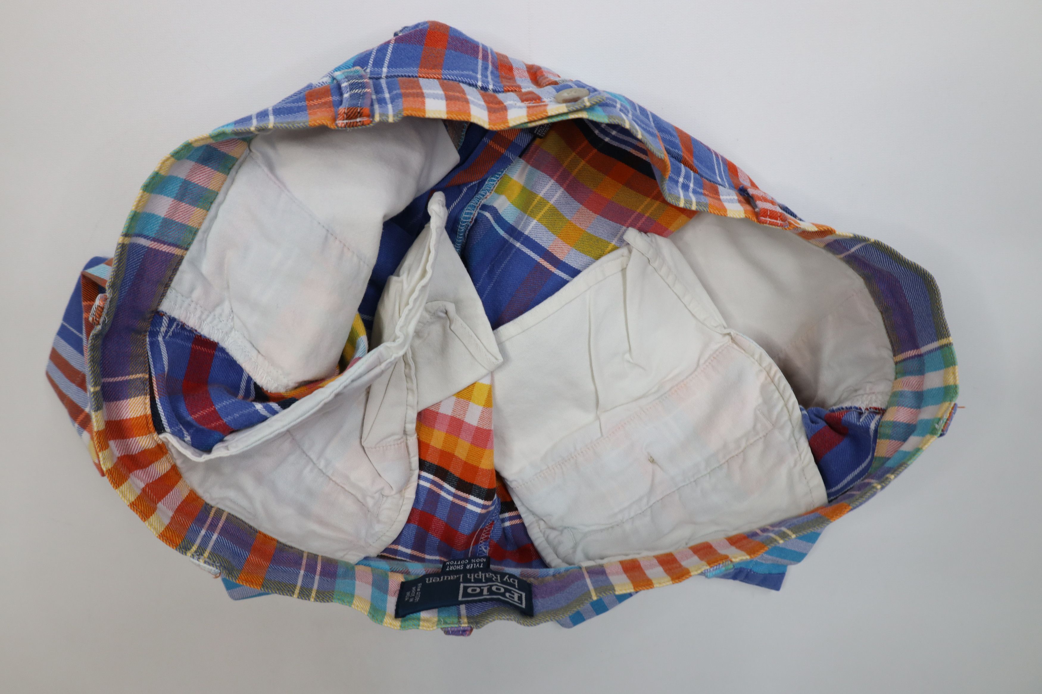 Ralph Lauren Vintage 90s Ralph Lauren Madras Plaid Flannel Chino Shorts Size US 38 / EU 54 - 12 Thumbnail
