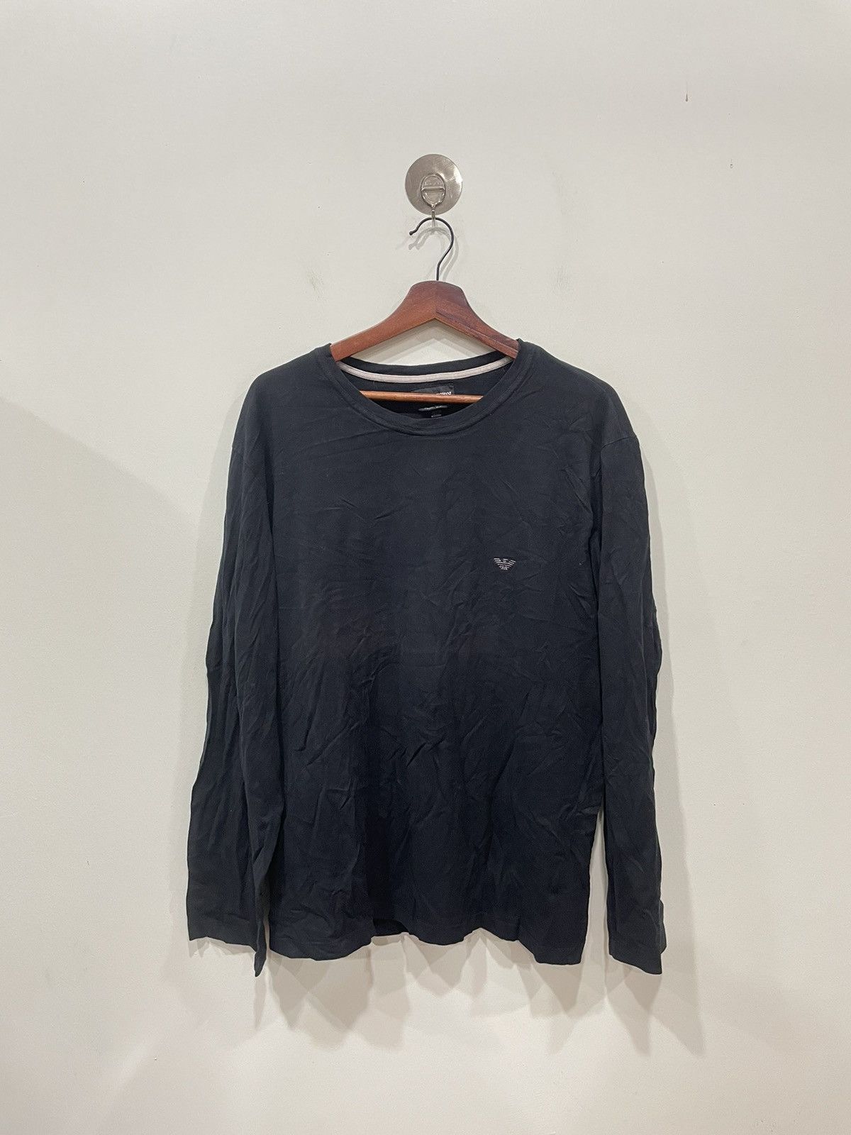Emporio Armani Emporio Armani Long Sleeves TShirt Size XXL / US 16-18 / IT 52-54 - 1 Thumbnail