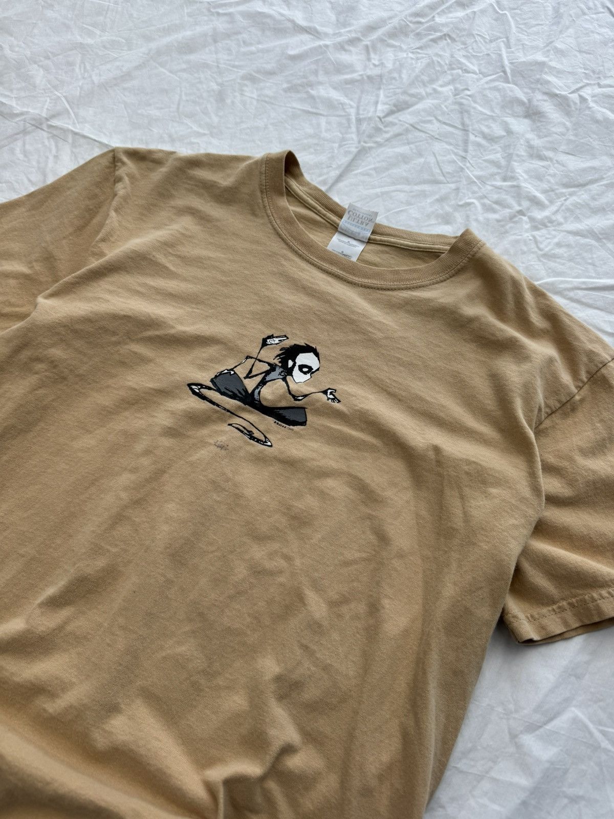Vintage Vintage Tim Burton Style Emo Yoga T Shirt Size US L / EU 52-54 / 3 - 3 Thumbnail