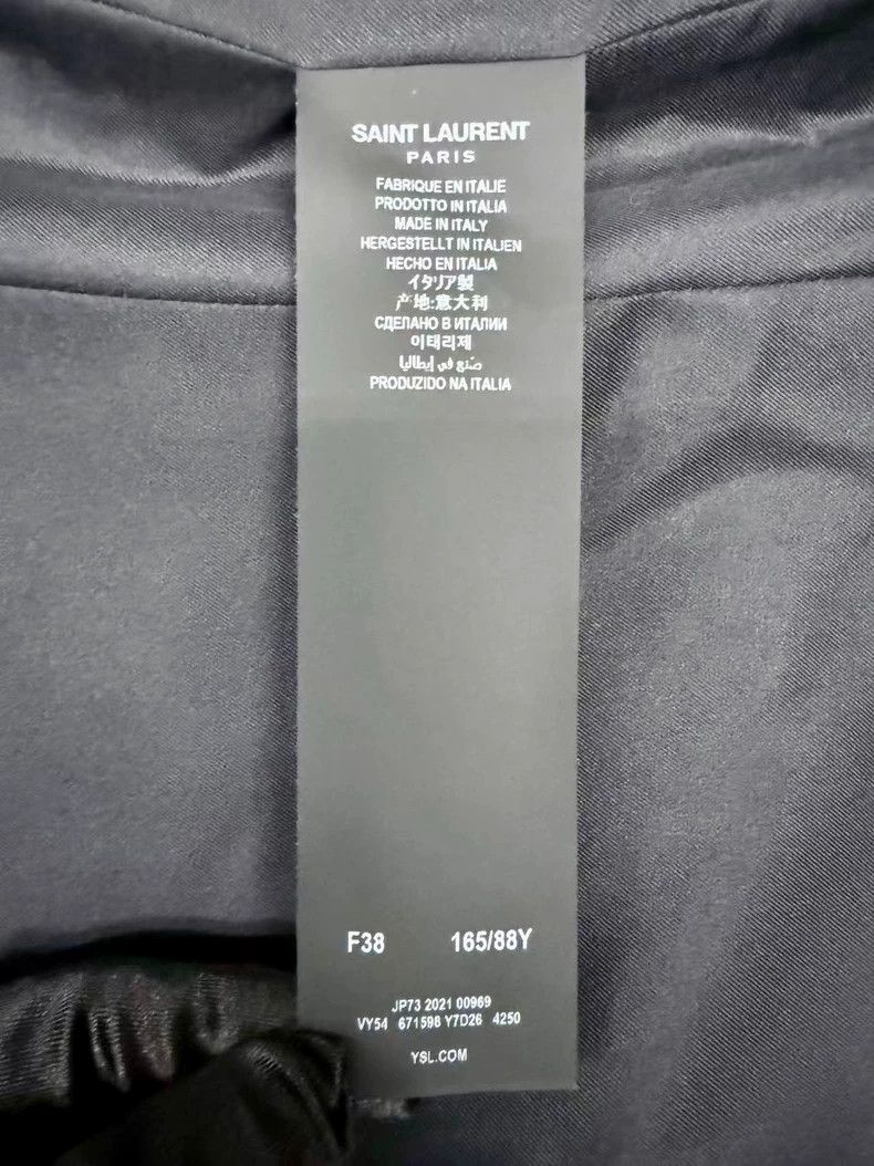 Yves Saint Laurent Saint Laurent Smelly double-breasted blue suit 2502-Nextarr Size XS / US 0-2 / IT 36-38 - 5 Thumbnail