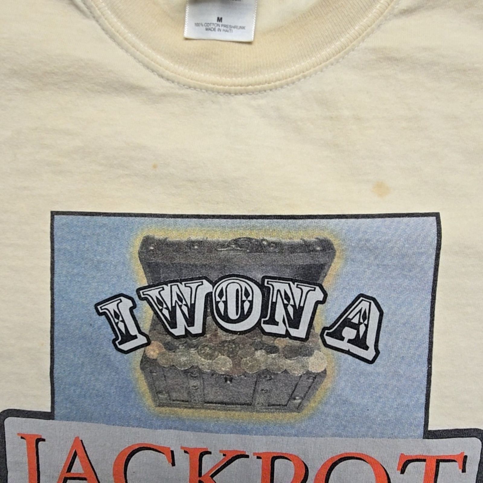 Gildan Midnight Rose Casino Colorado Shirt Cream M Jackpot Winner Size US M / EU 48-50 / 2 - 7 Thumbnail
