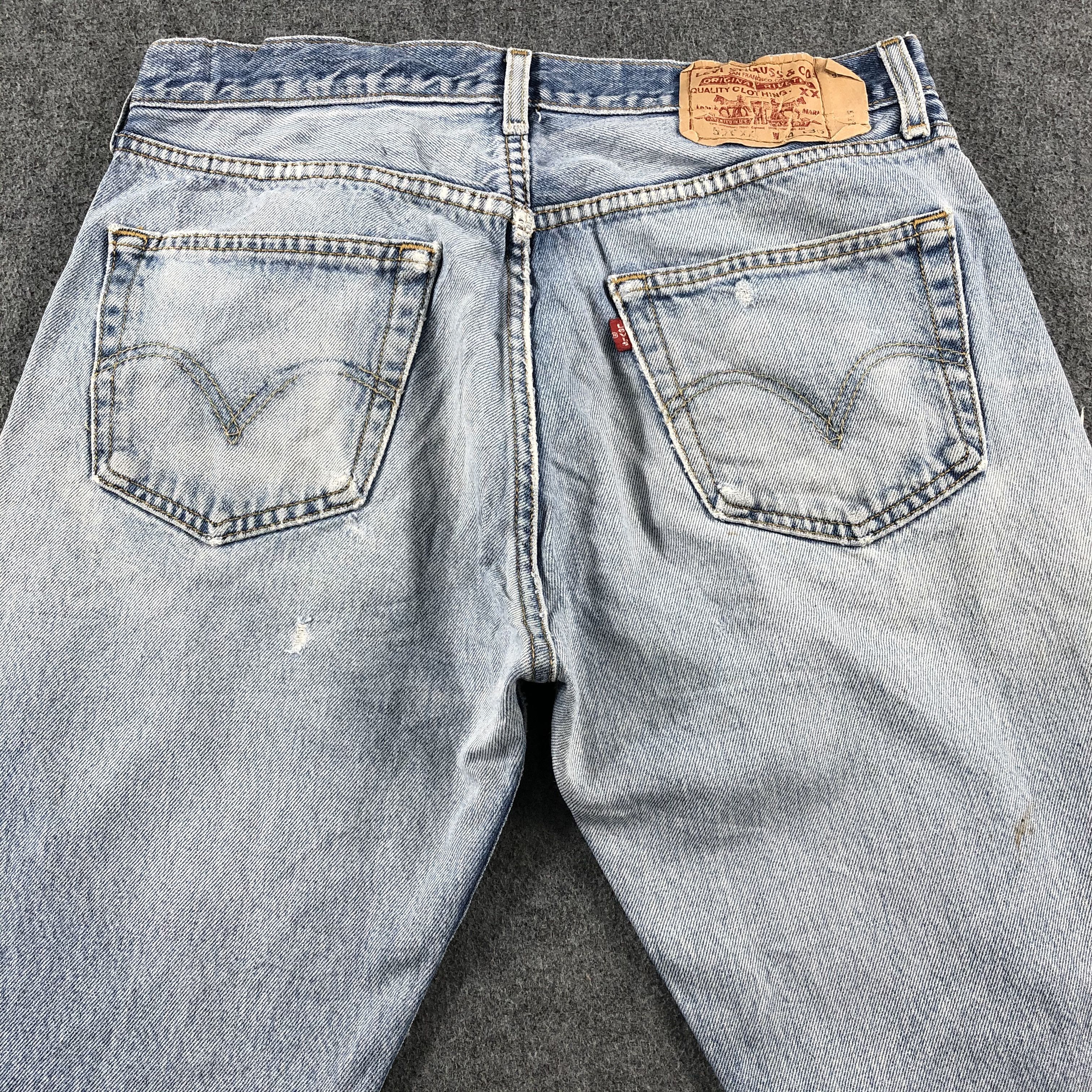 Levi's 90s Vintage Blue Wash Levis 501 Jeans-J2570 Size US 31 - 4 Thumbnail