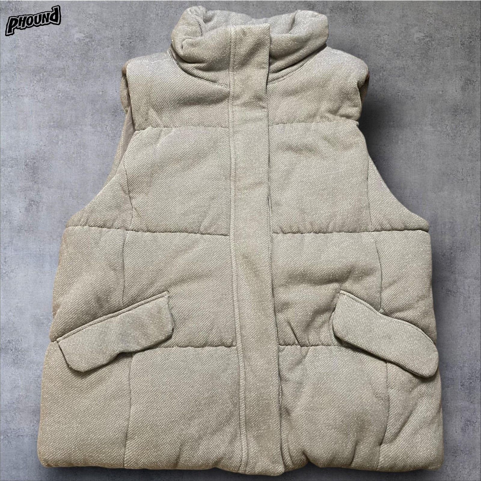 Gap Gap Vest Womens XXL Gray Quilted Puffer Fleece Lined Mock Size XXL / US 16-18 / IT 52-54 - 1 Thumbnail
