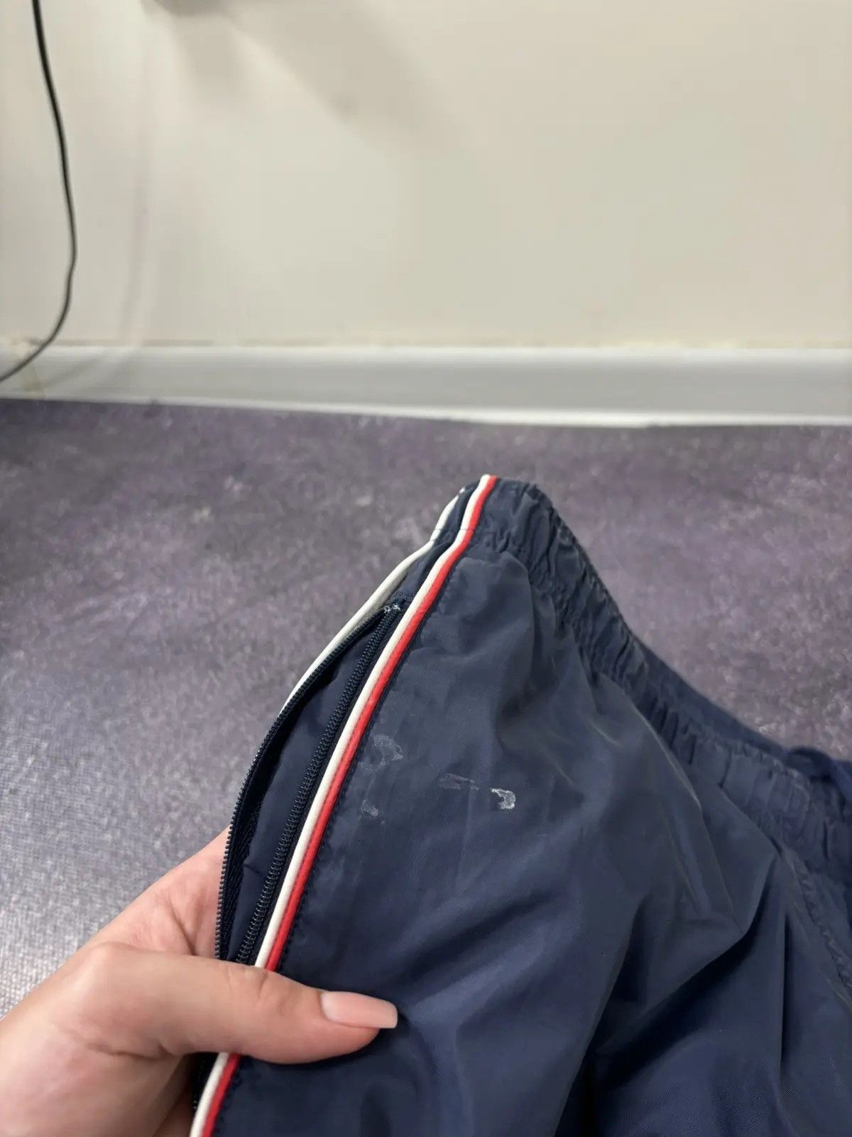 Nike × Vintage Vintage Nike Y2K Swoosh Retro Hype Baggy Nylon Track Pants Size US 32 / EU 48 - 9 Thumbnail