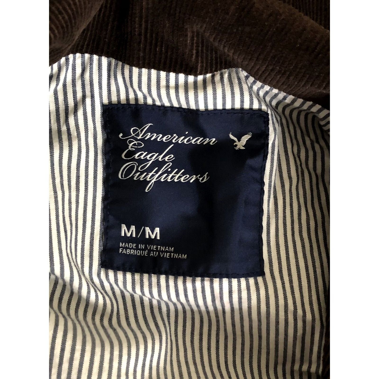American Eagle Outfitters VINTAGE American Outfitters Blazer Jacket Women M Brown Corduroy 2-Button Career 2009 Bohemian Retro Classic Modern Fall Spring Summer Winter Size M / US 6-8 / IT 42-44 - 4 Thumbnail