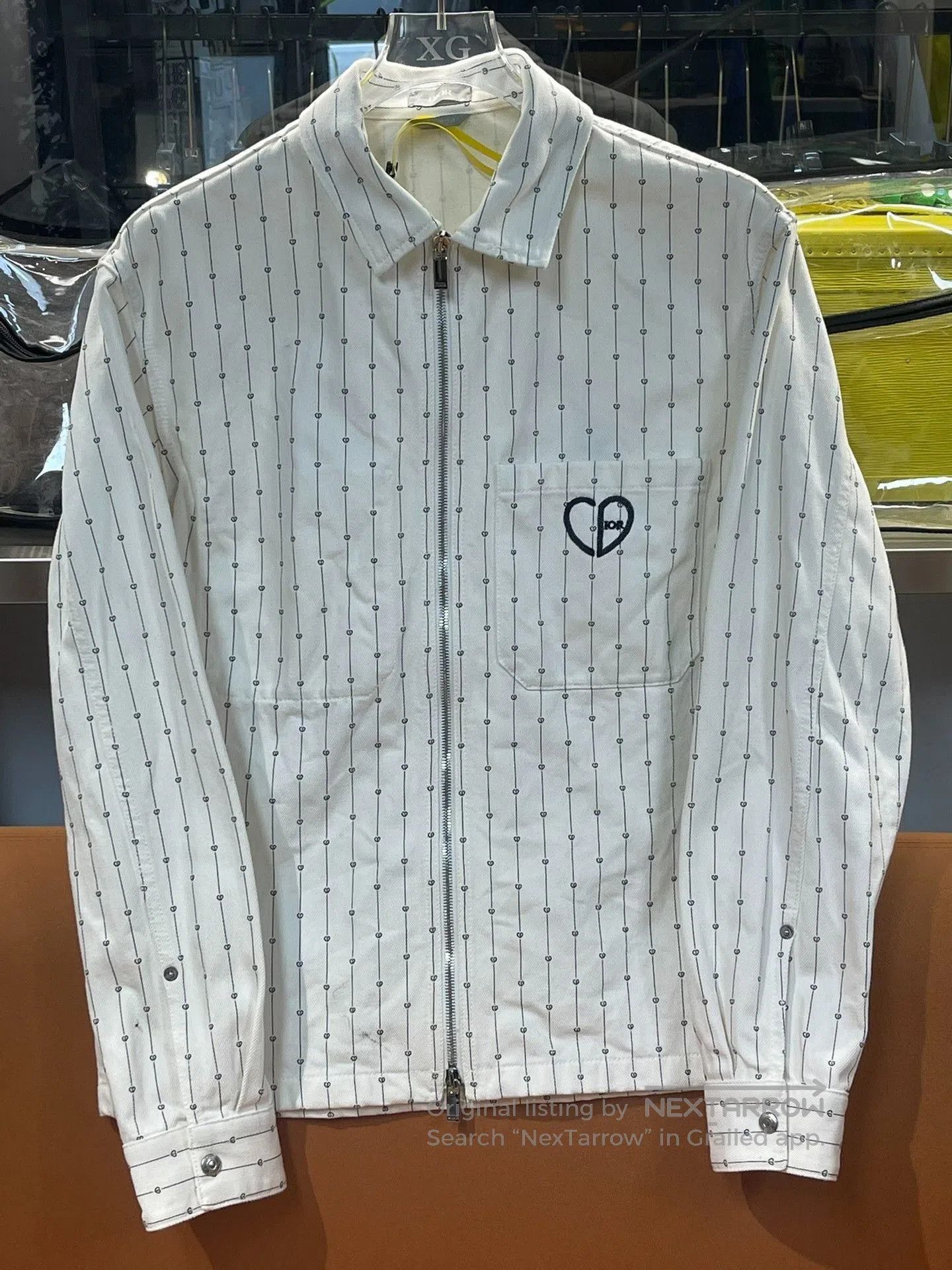 Dior Dior SS22 Striped Logo Embroidery Denim Jacket. Size US S / EU 44-46 / 1 - 1 Thumbnail