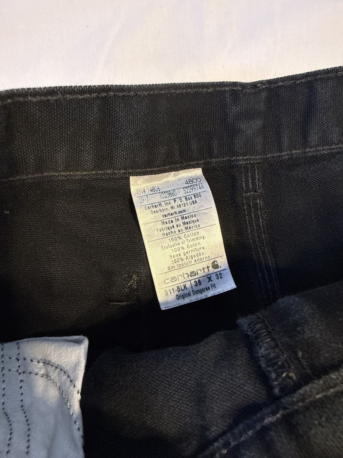 Carhartt Vintage Carhartt Black Carpenter Work Pants Size US 34 / EU 50 - 3 Thumbnail