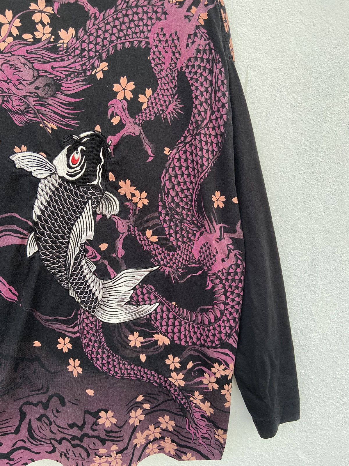 Karakuri Tamashii 🔥 KARAKURI TAMASHI sukajan embroidery fish koi dragon beast Size US XL / EU 56 / 4 - 5 Thumbnail