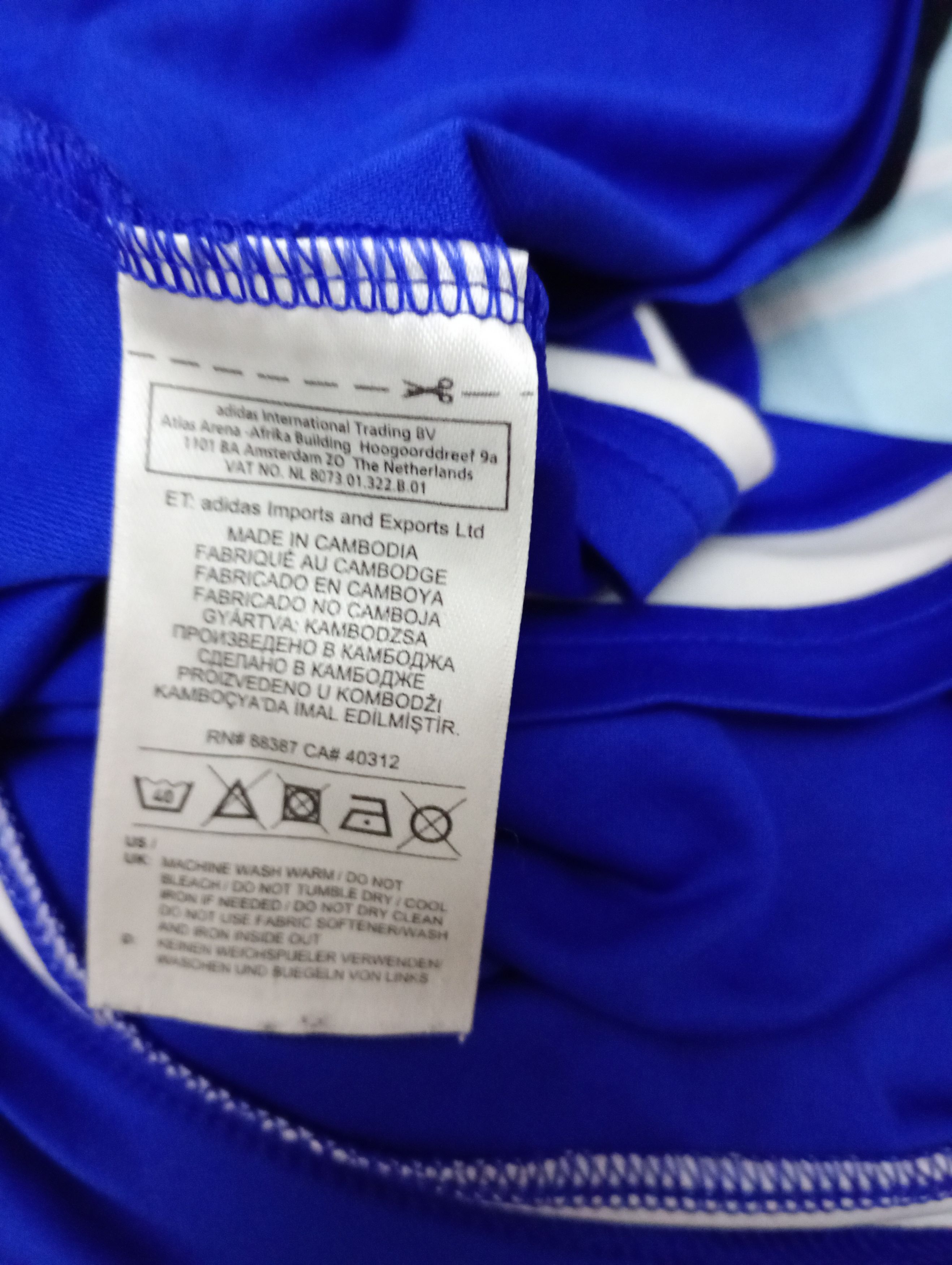Adidas × Chelsea Soccer Adidas Chelsea Training Jersey 2015-2016 Size US L / EU 52-54 / 3 - 11 Thumbnail