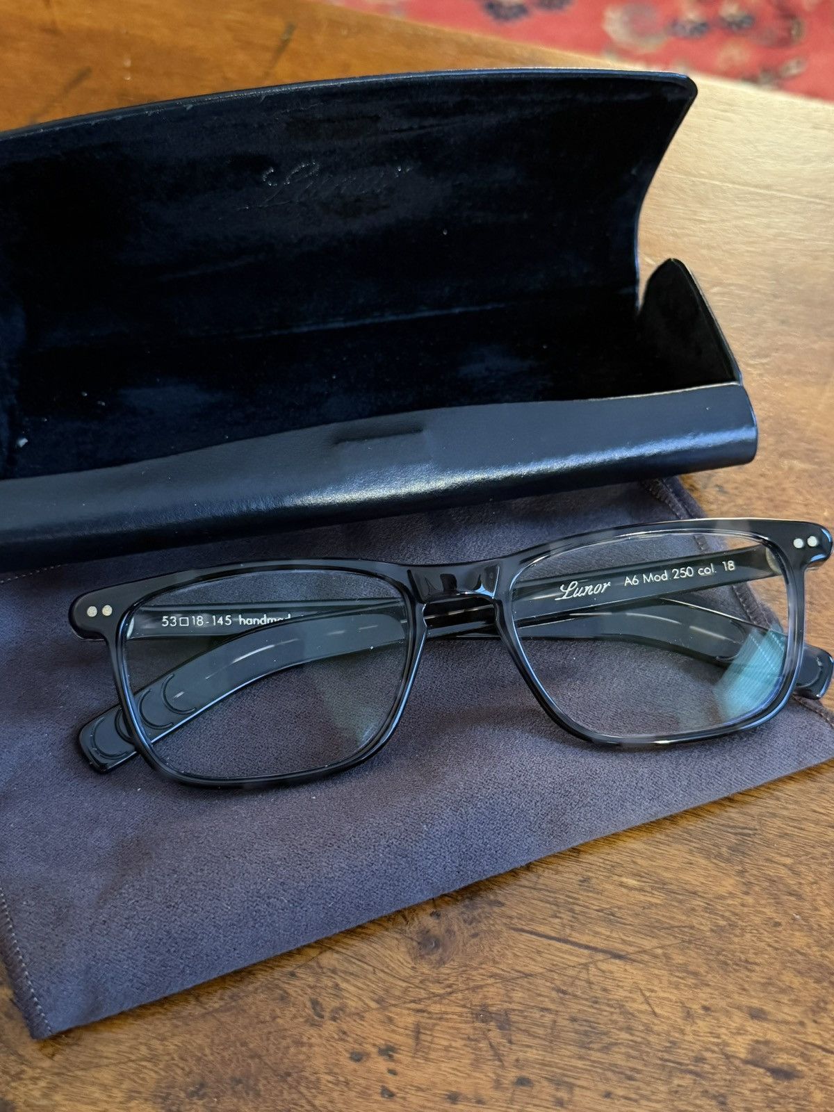 Other Lunor A6 250 Eyeglasses – Col. 18 (Black Tortoise) – Size 53 Size ONE SIZE - 1 Thumbnail