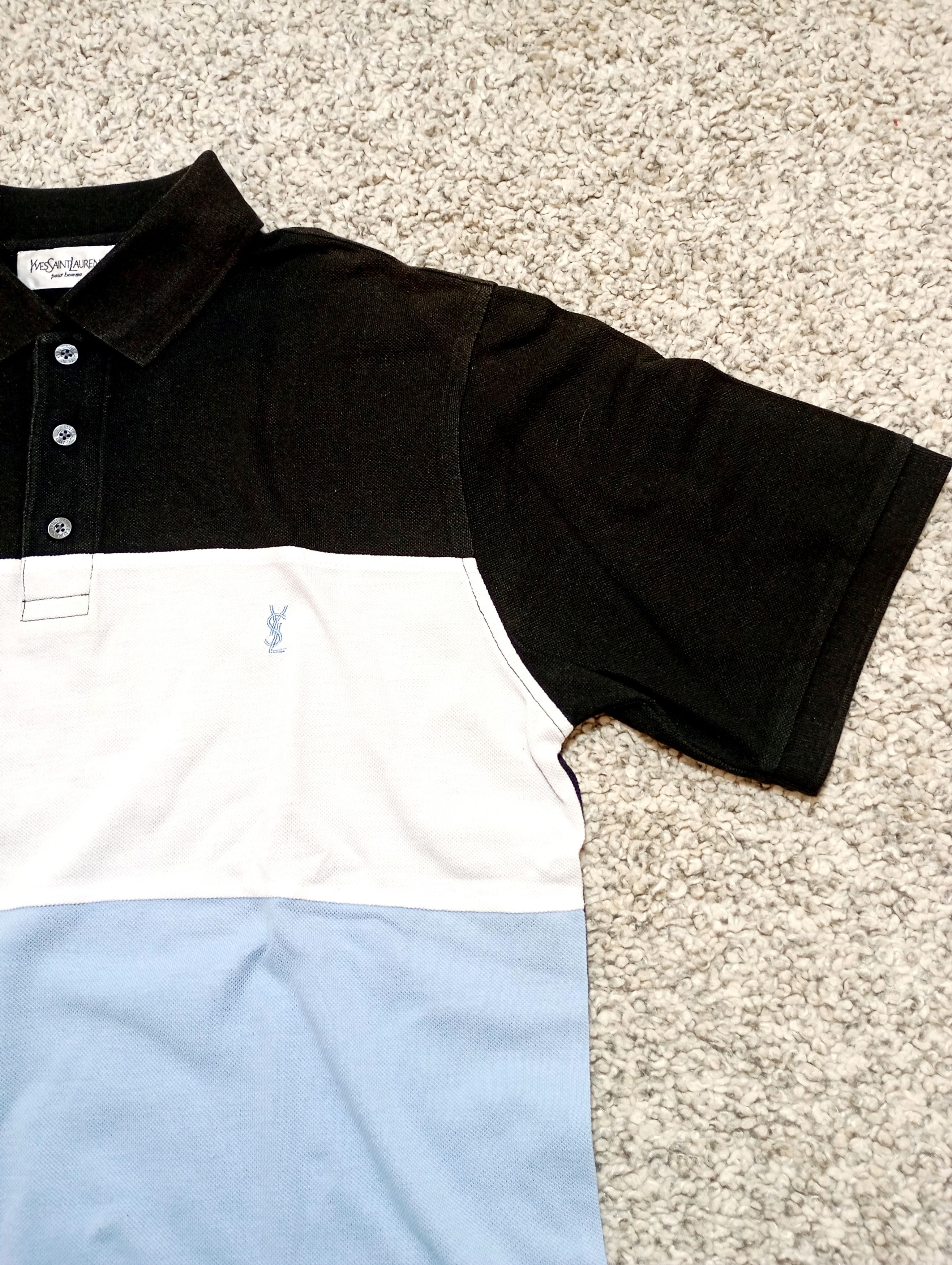 Yves Saint Laurent Yves Saint Laurent YSL Vintage Polo T-Shirt Tee 90s Size US M / EU 48-50 / 2 - 4 Thumbnail