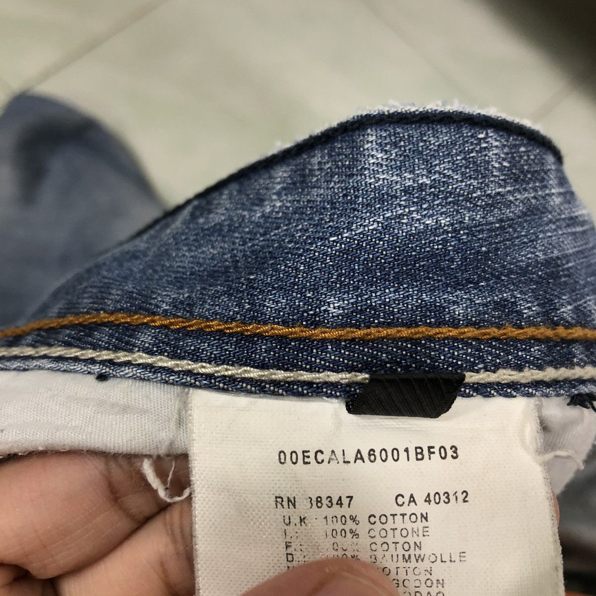 Adidas 🔥RARE DISTRESSED DENIM JEANS DIESEL X ADIDAS STREETWEAR Size US 30 / EU 46 - 19 Thumbnail