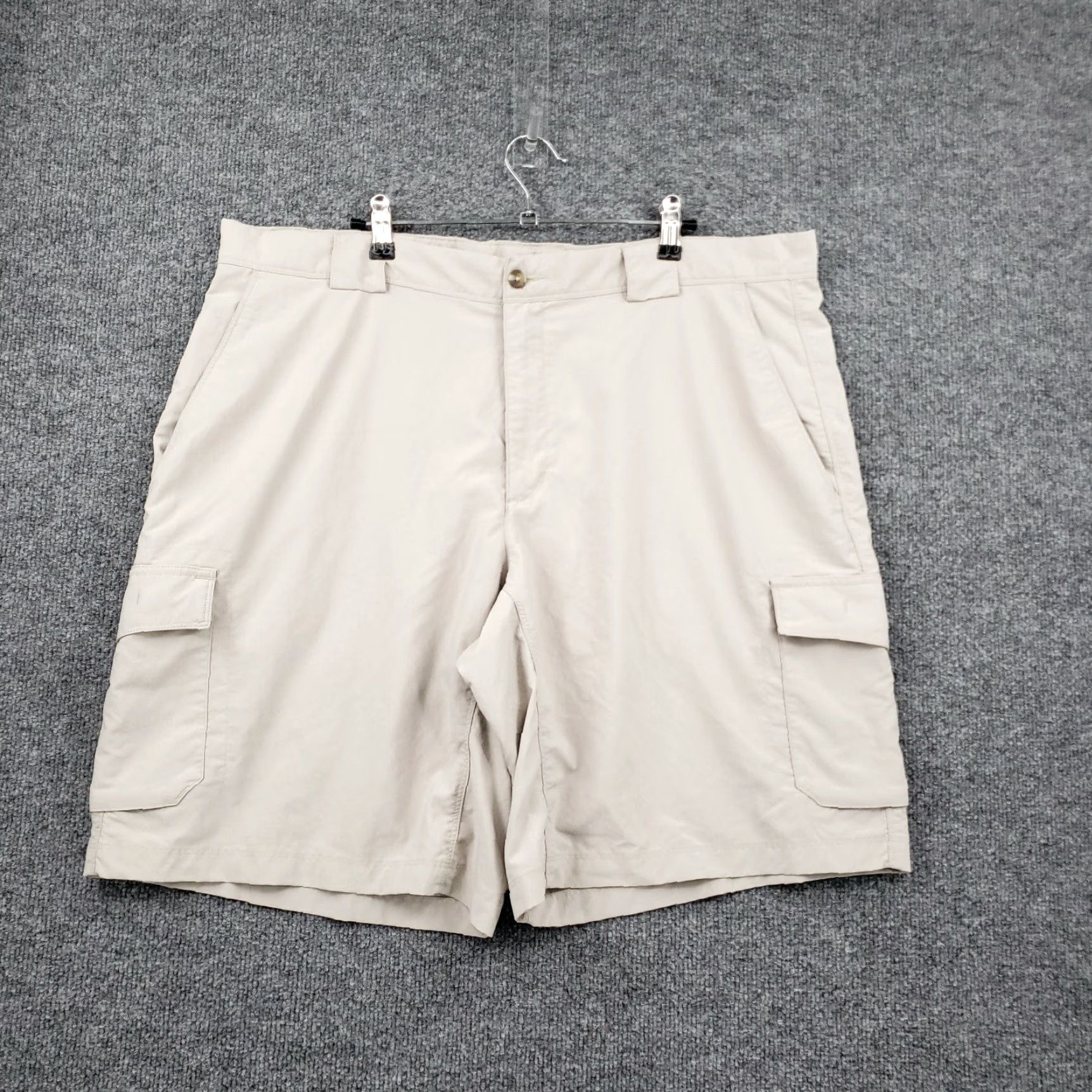 Vintage Columbia Shorts Mens 39 Gray XCO Cargo Mid-Rise 9" Adjustable Fishing Outdoor Cargo Shorts Gray 39 Mens Size US 39 - 2 Thumbnail