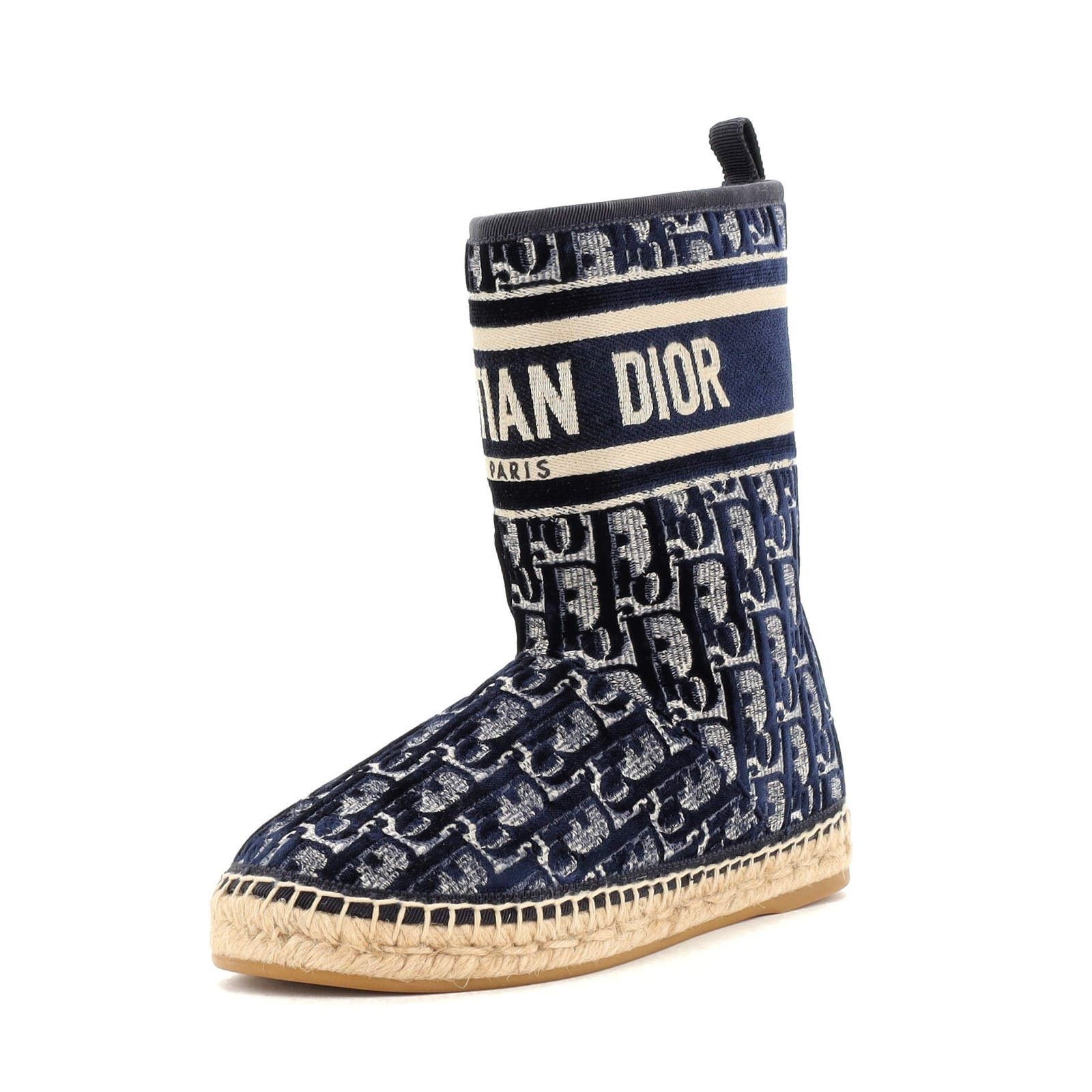 Dior Dioract cotton sandals with Dior Oblique motif IT 37