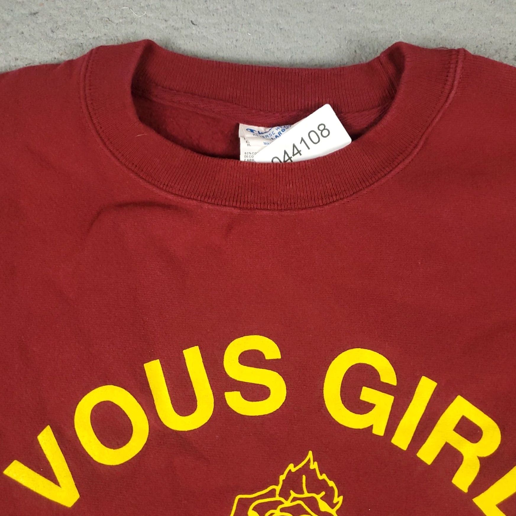 Champion Champion Womens XL Red Reverse Weave Pullover Sweatshirt Ladies Size XL / US 12-14 / IT 48-50 - 3 Thumbnail