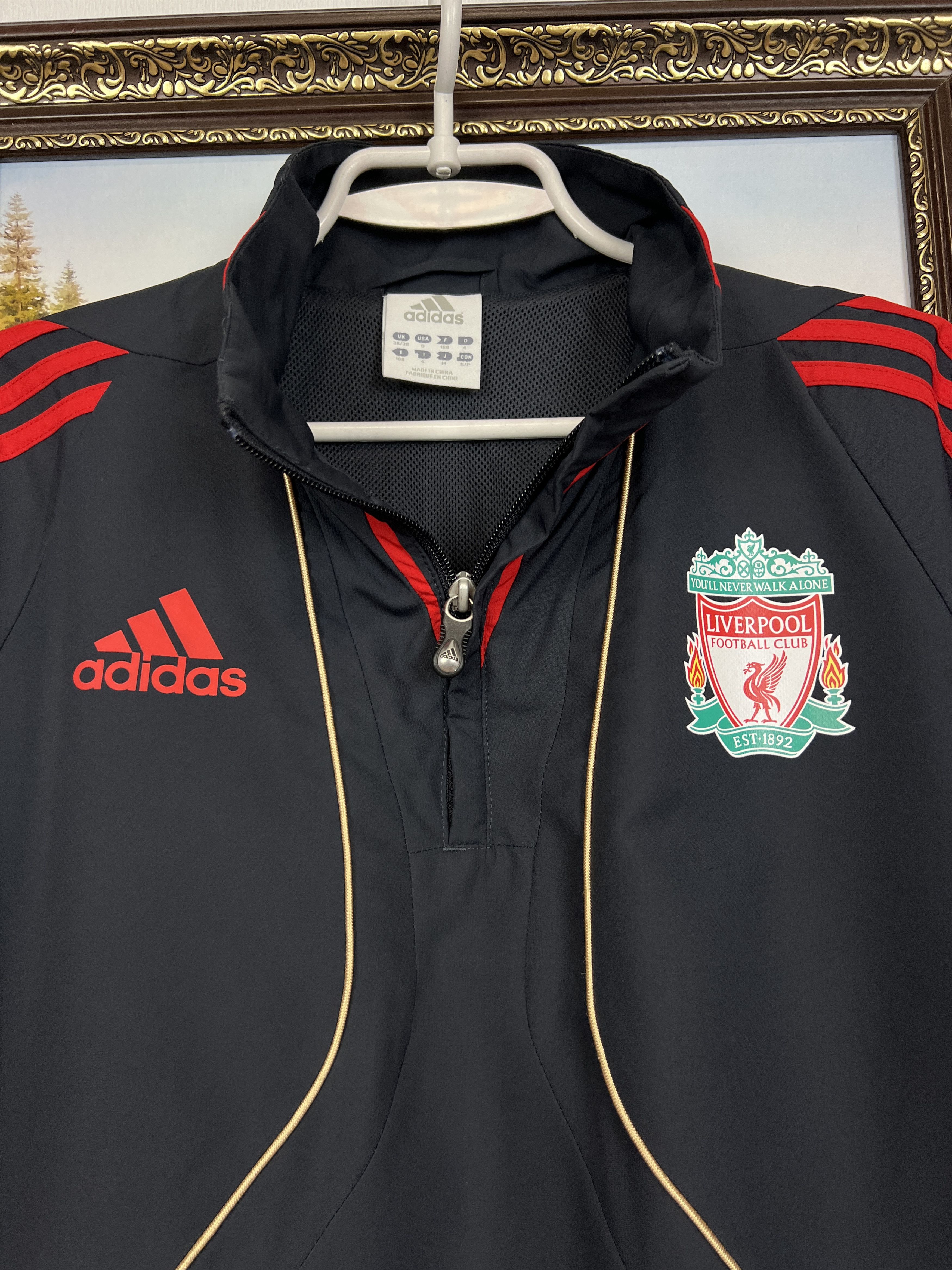 Adidas Vintage Adidas Liverpool Football Jacket Soccer YNWA Size US L / EU 52-54 / 3 - 5 Thumbnail