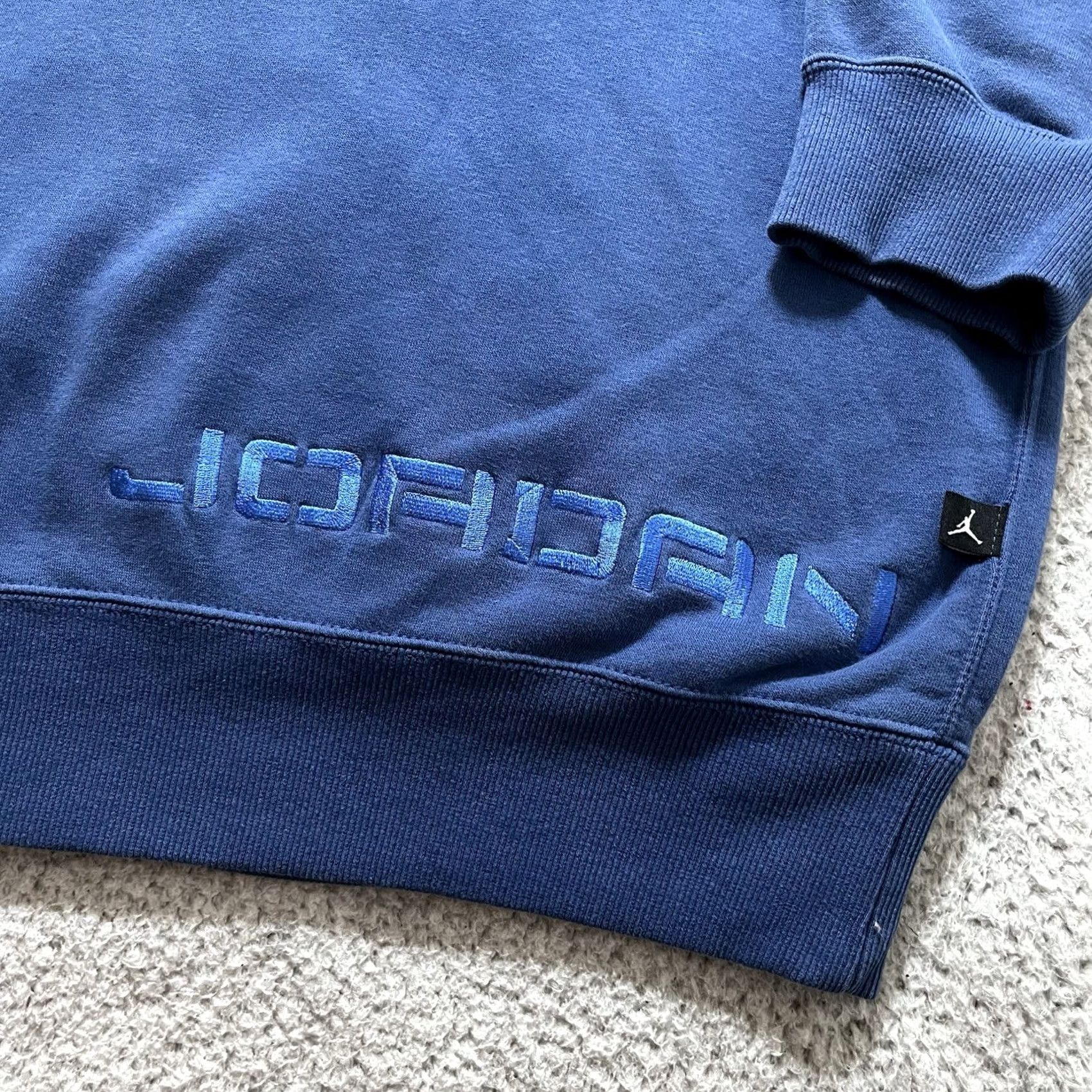 Jordan Brand Jordan Hoodie Mens XL Blue Sweatshirt Jumpman Logo Y2K Vintage 23 Full Zip Size US XL / EU 56 / 4 - 7 Thumbnail
