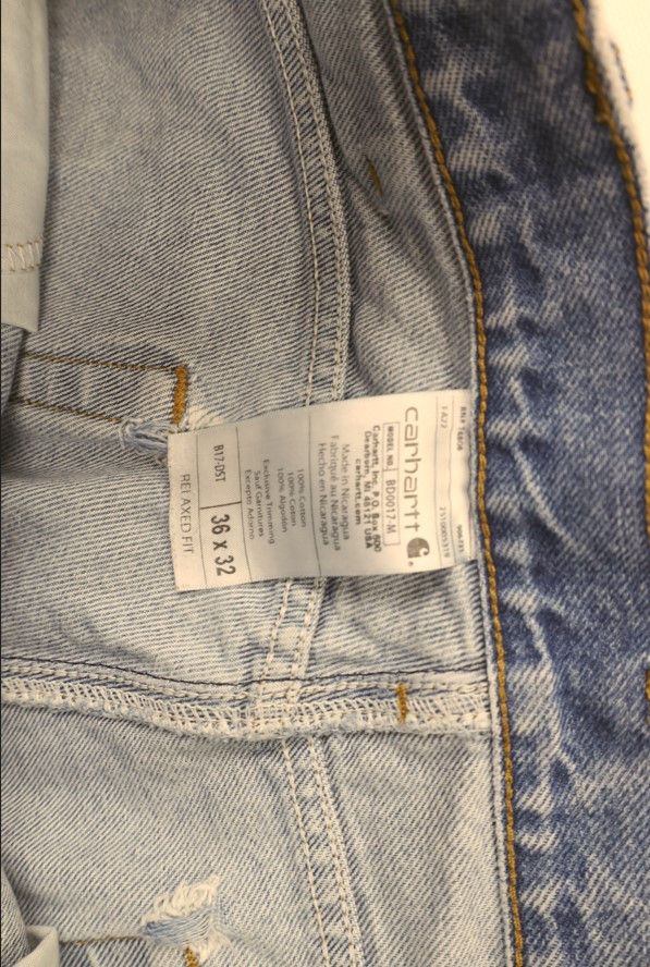 Carhartt × Vintage Vintage Y2K Carhartt Spell Out Relaxed Fit Denim Jeans Blue Size US 36 / EU 52 - 6 Thumbnail