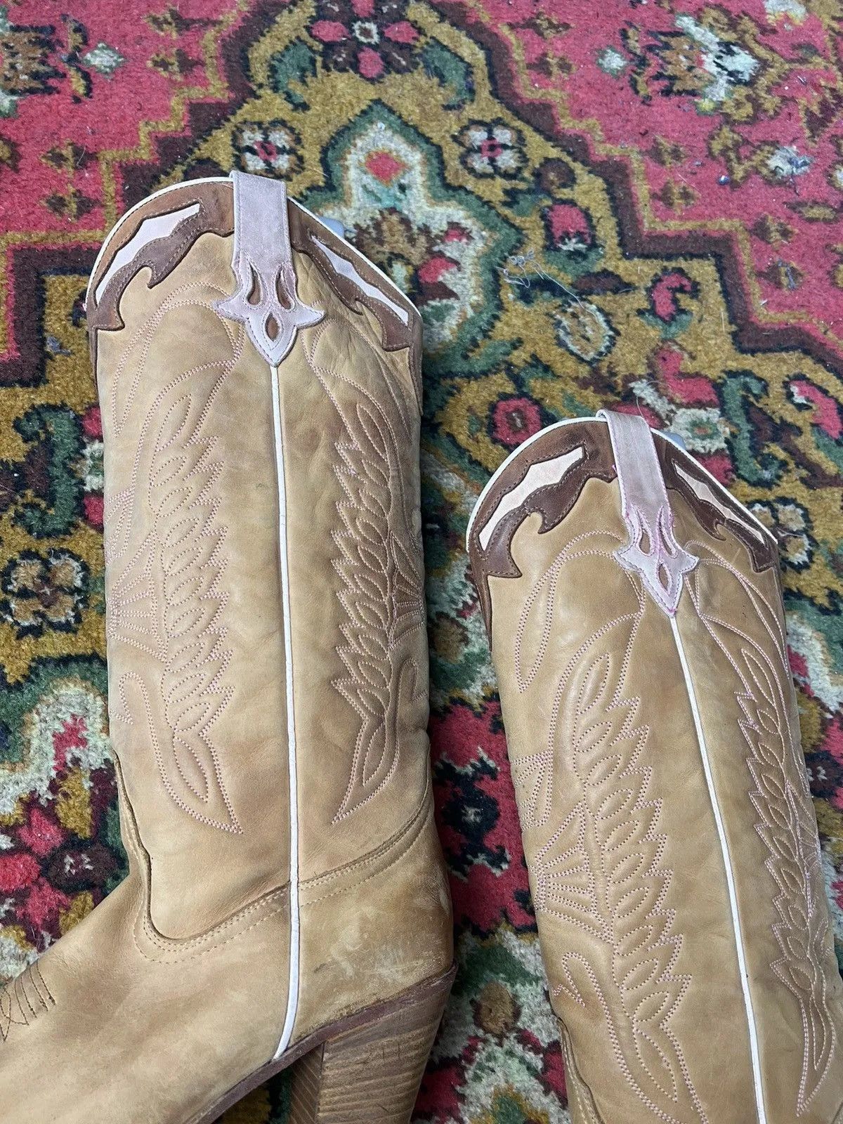 Western Rise Vintage moto GUIDI style western boots 38 women Size US 8 / IT 38 - 6 Thumbnail