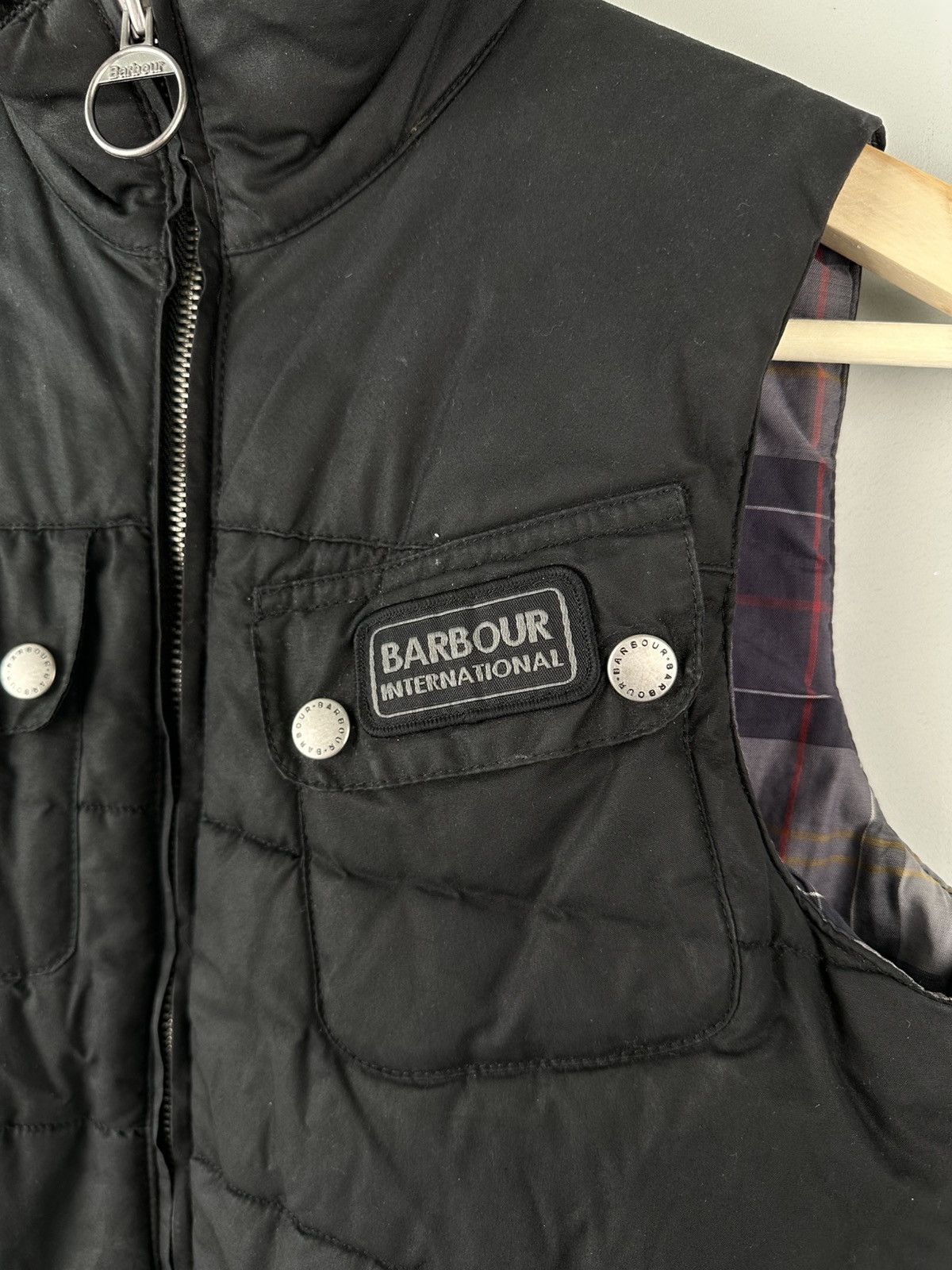 Barbour Barbour International Waxed Gilet Womens Size S / US 4 / IT 40 - 3 Thumbnail