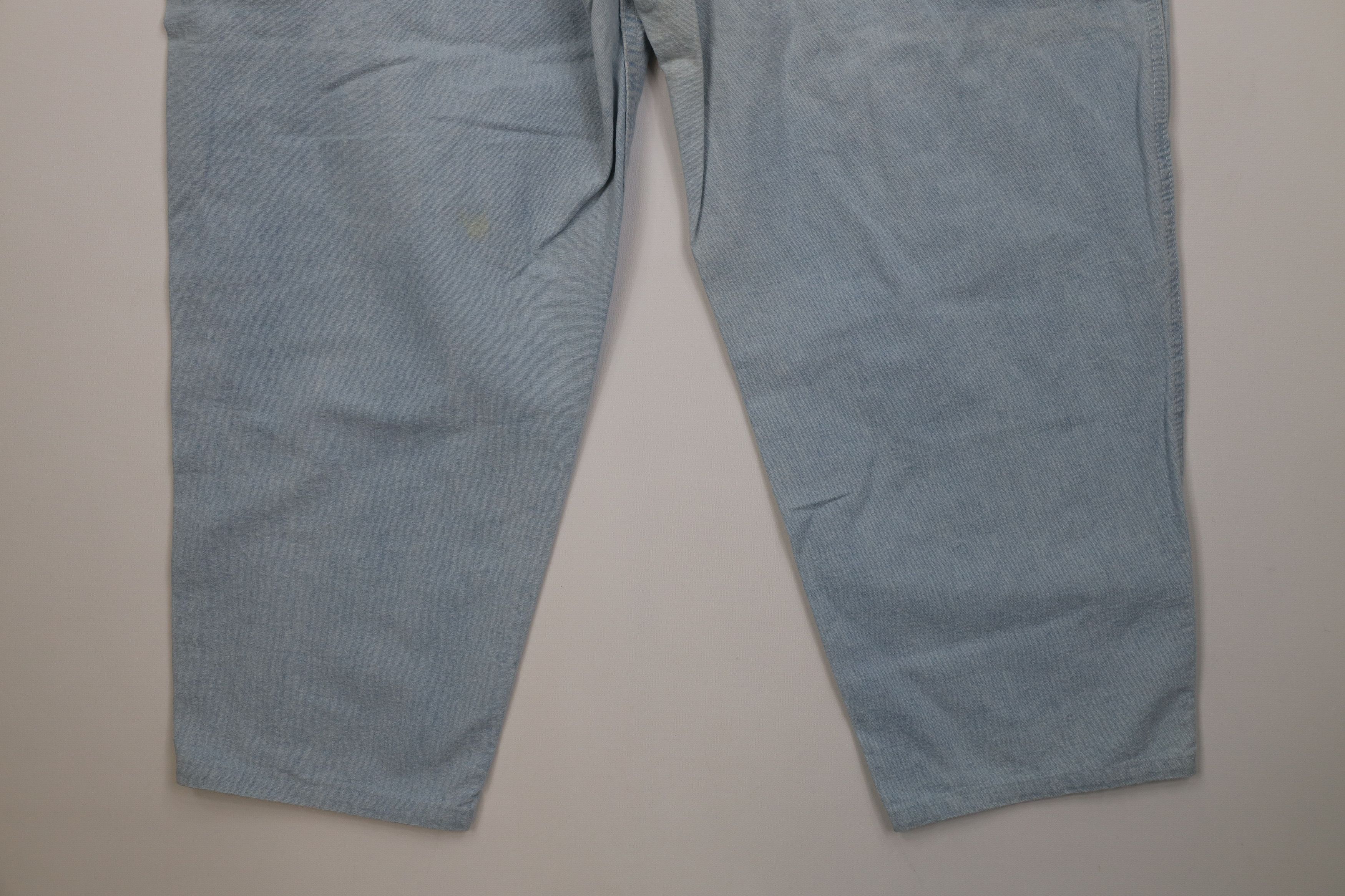 Lee Vintage 70s 80s Lee Relaxed Tapered Leg Jeans Blue USA Size 38" / US 16 / IT 52 - 15 Thumbnail