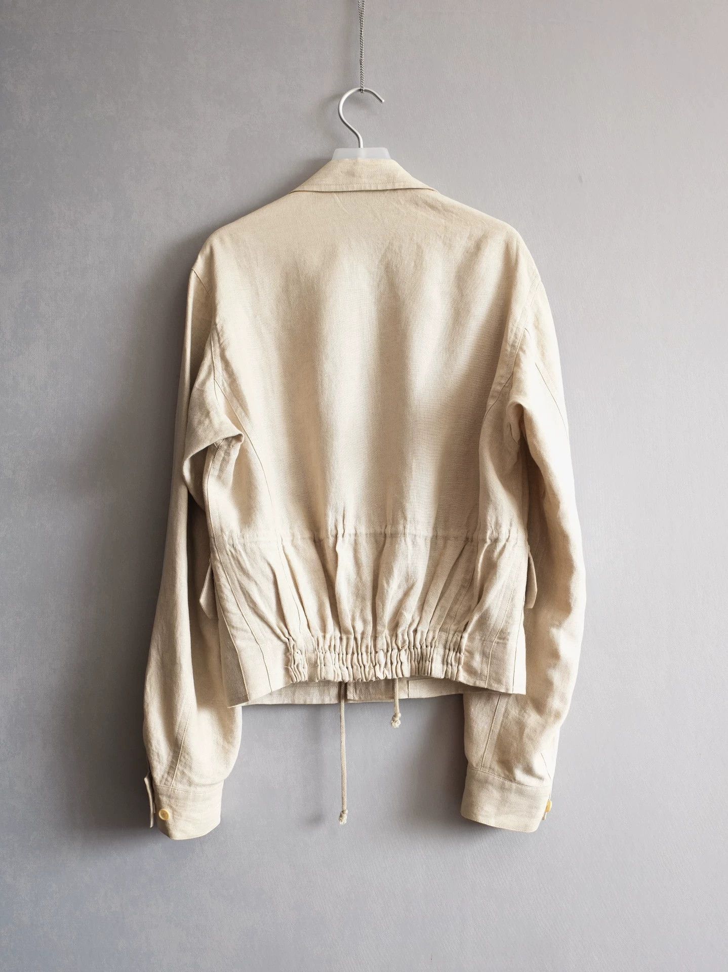 Yohji Yamamoto Yohji Yamamoto 04SS Drawstring Velcro Pleated Jacket Size US M / EU 48-50 / 2 - 2 Thumbnail