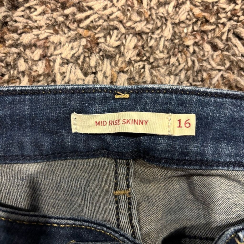 Levi's Levi's Women's Mid Rise Skinny Jeans Size 38" / US 16 / IT 52 - 3 Thumbnail