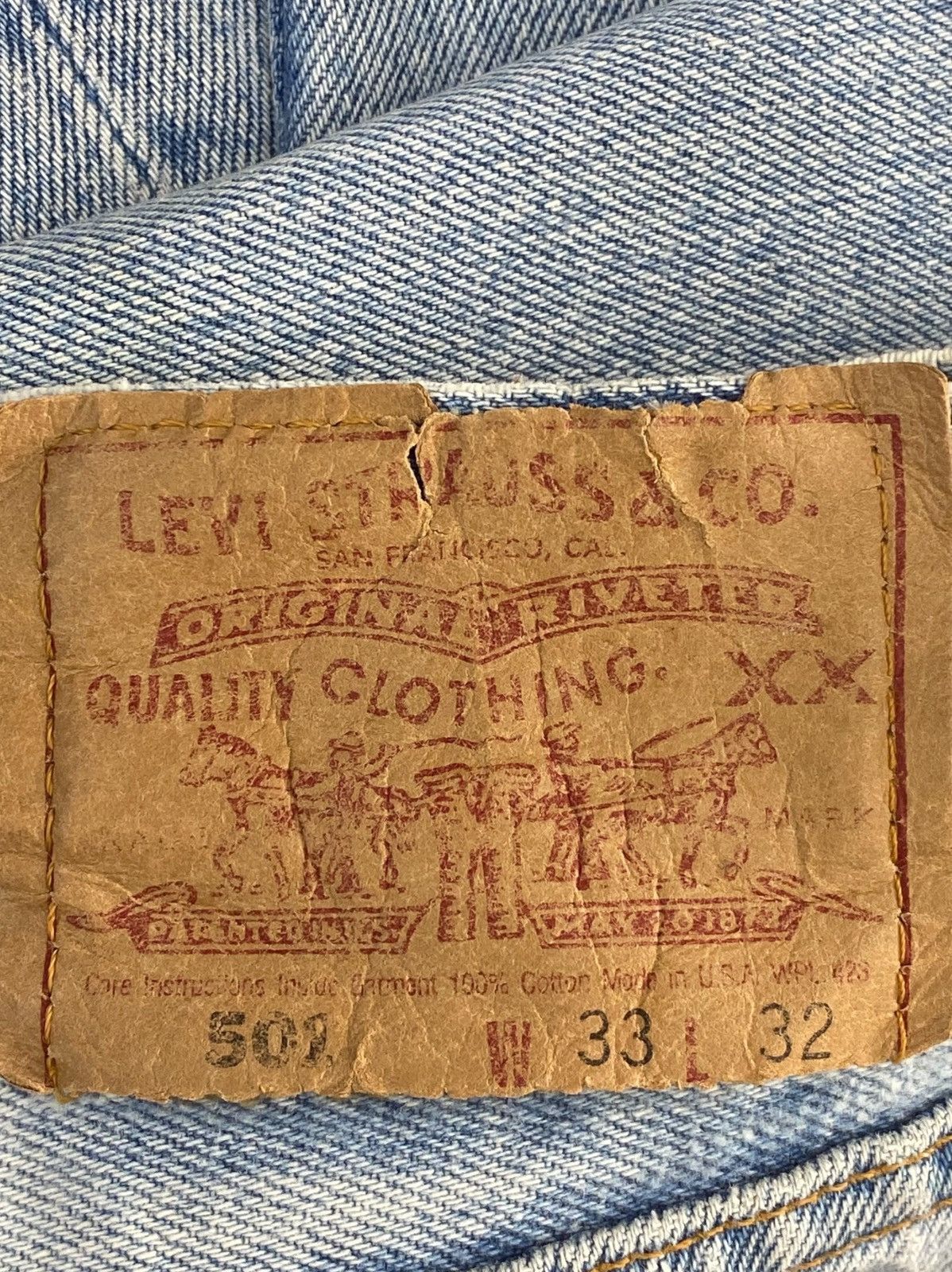 Levi's Levi’s Avid Wash Straight Leg Style Jeans Size US 32 / EU 48 - 11 Thumbnail