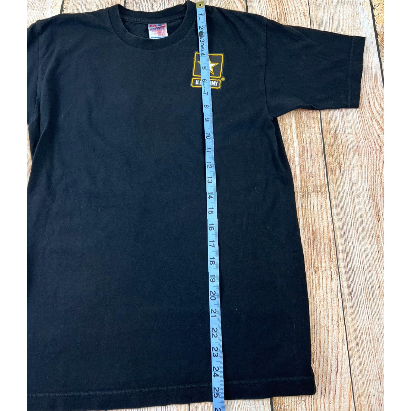 Vintage VINTAGE Bayside US ARMY Black T Shirt Small Men Crew Neck Short Sleeve Regular Logo USA Military Size US S / EU 44-46 / 1 - 6 Thumbnail