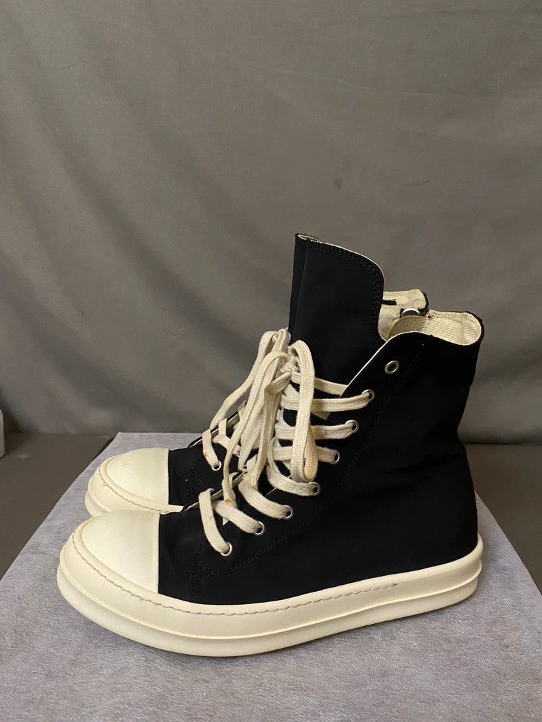 Rick Owens Rick Owens High-Top Canvas Sneakers-yf Size US 10.5 / EU 43-44 - 1 Thumbnail