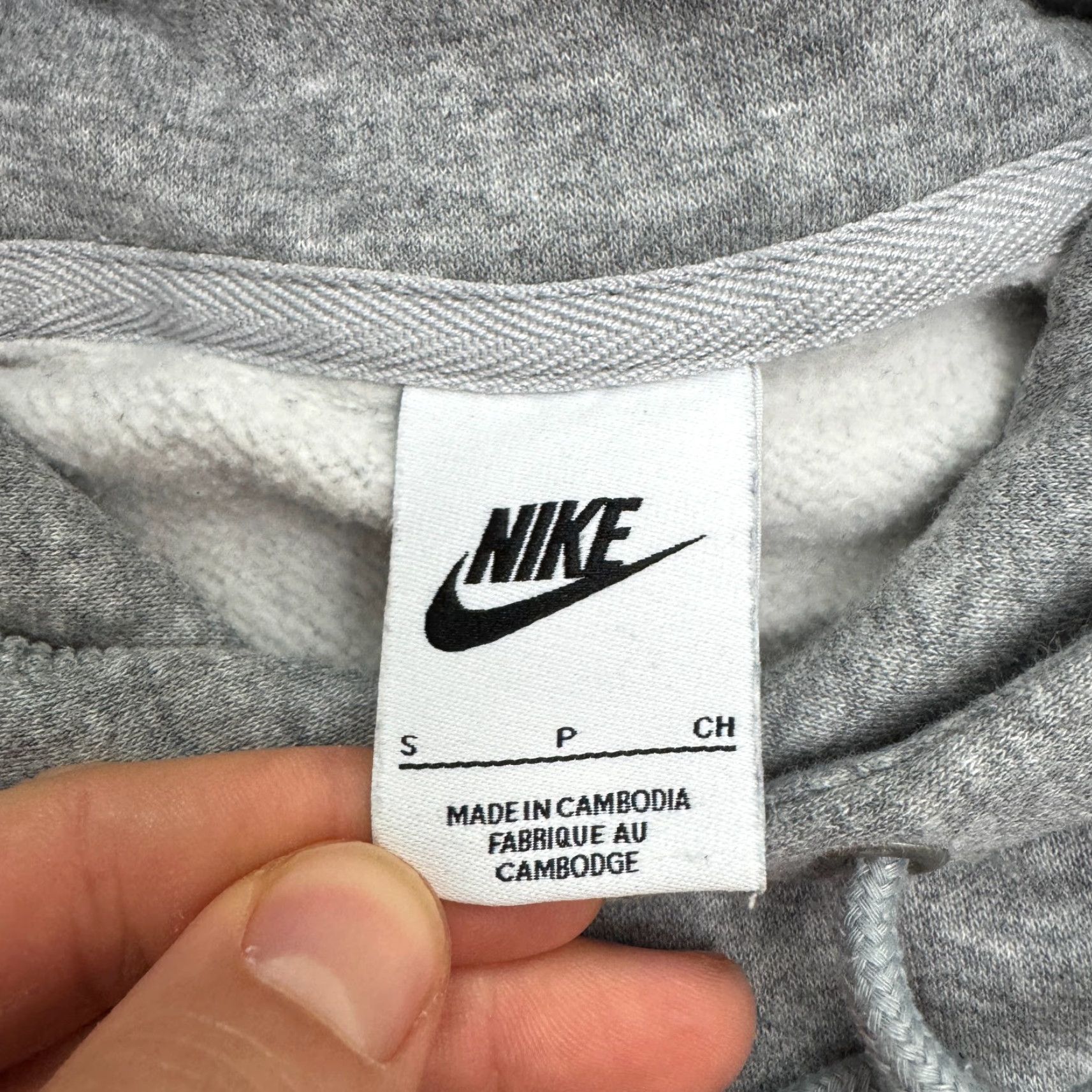Nike Nike Mens Pullover Hoodie Sweatshirt S Gray Fleece Logo Casual Active Streetwear Size US S / EU 44-46 / 1 - 6 Thumbnail