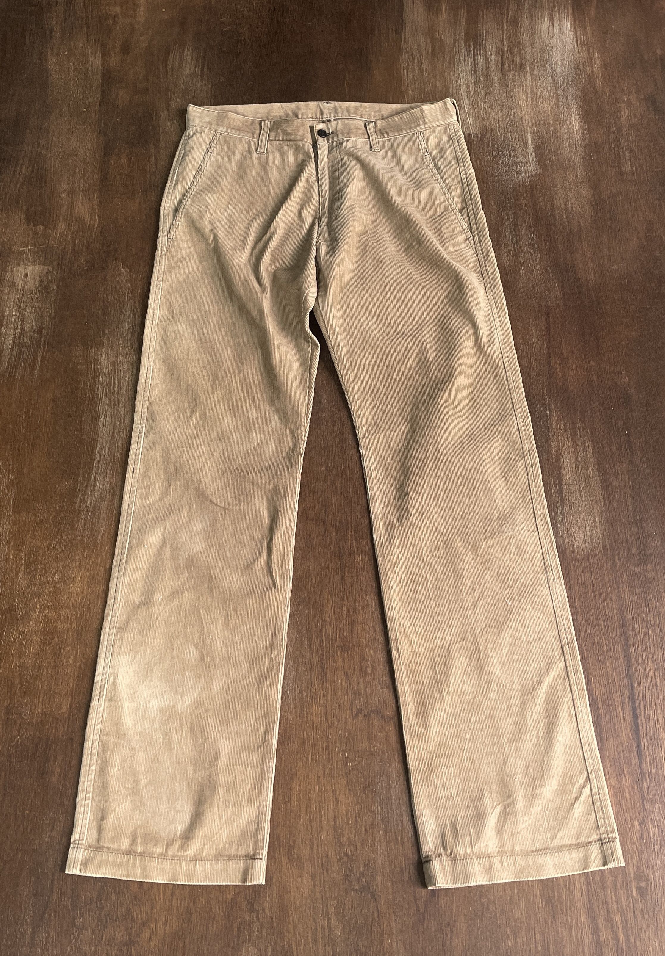 image of Comme Des Garcons x Comme Des Garcons Homme Cdg Homme Corduroy Trouser in Beige, Men's (Size 34)