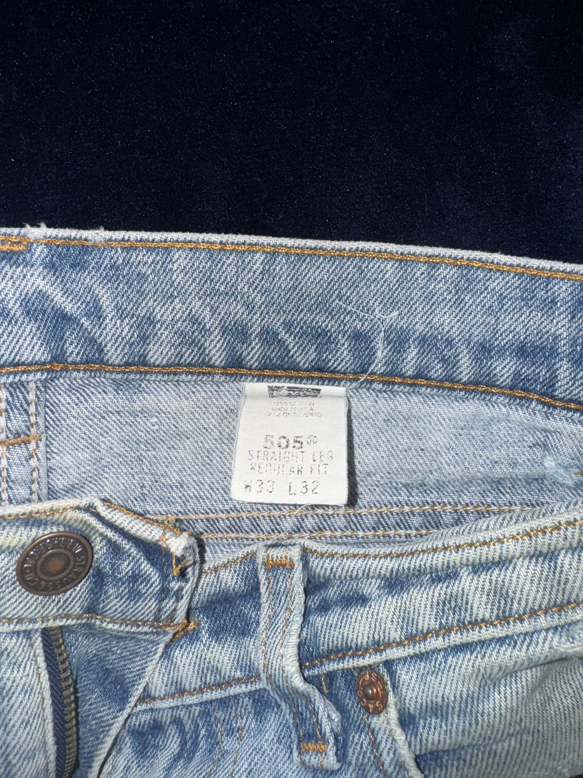 Levi's levis 505 straight leg and regular fit Size US 33 - 5 Thumbnail