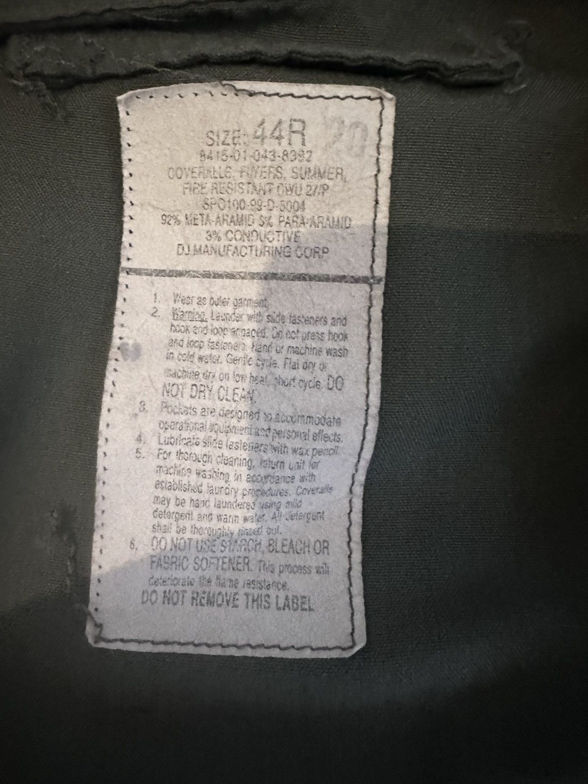 Other US Air Force Green Flight Suit Size US 44 / EU 60 - 3 Thumbnail