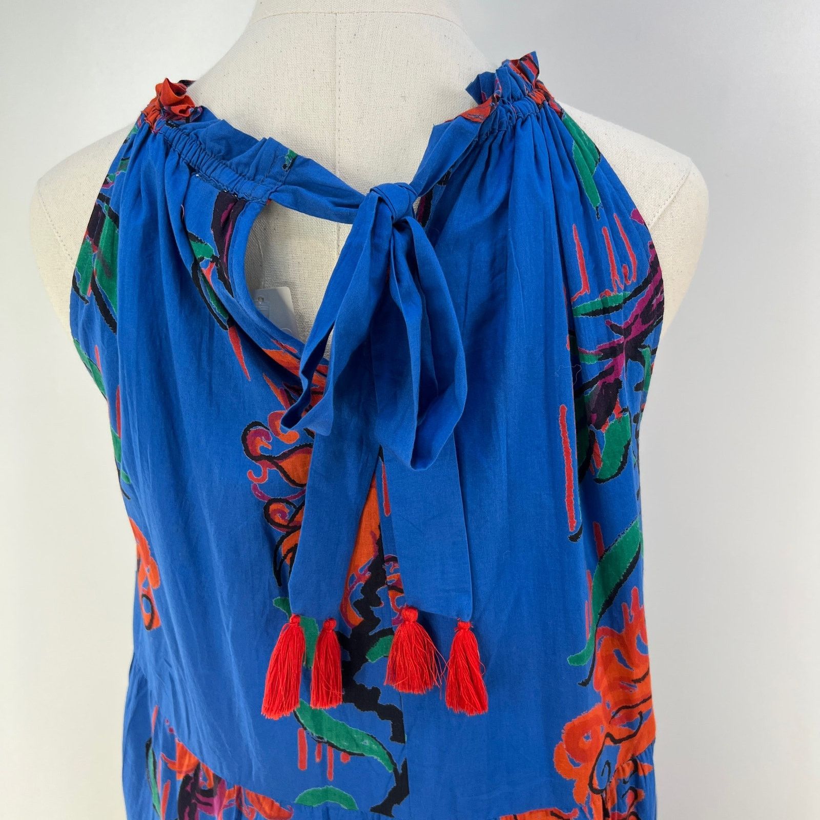 Anthropologie Anthropologie Ro's Garden Valley Halter Cover-Up Maxi Dress Size S / US 4 / IT 40 - 6 Thumbnail