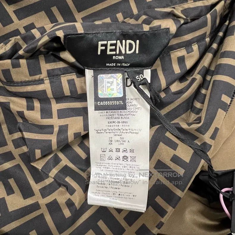 Fendi Fendi Double F Monogram Down Jacket, Essential for Fall/Wi Size US M / EU 48-50 / 2 - 6 Thumbnail