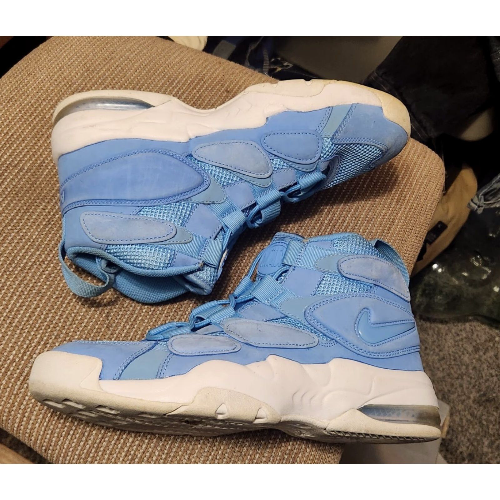 Nike Nike Air Max Uptempo 95 All Star Quickstrike University Blue UNC Size 9.5 Men Basketball Sneaker Stars 2017 Size US 9 / EU 42 - 3 Thumbnail