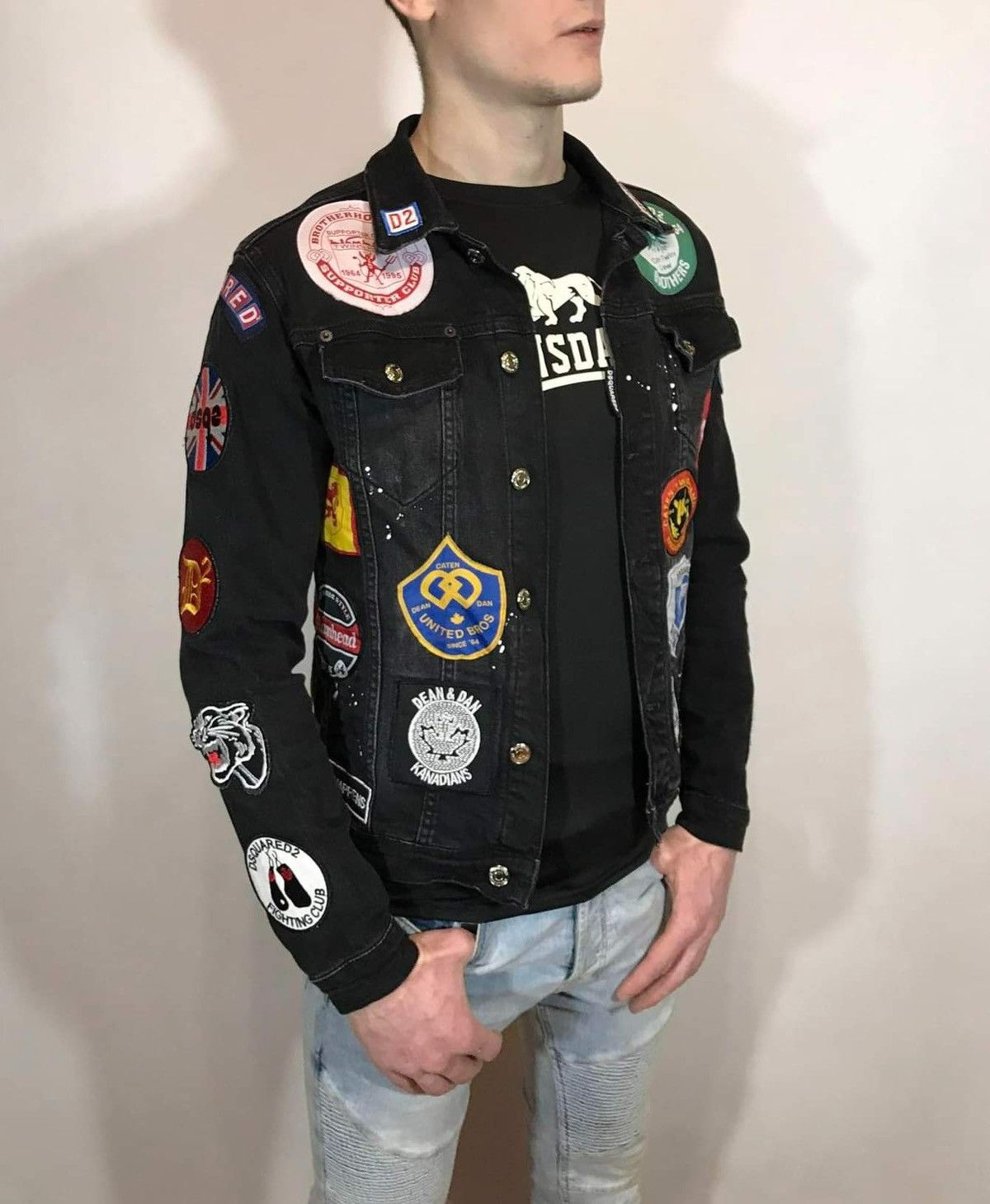 Dsquared2 Dsquared2 made in Italy denim jacket with patch patches Size US S / EU 44-46 / 1 - 2 Thumbnail
