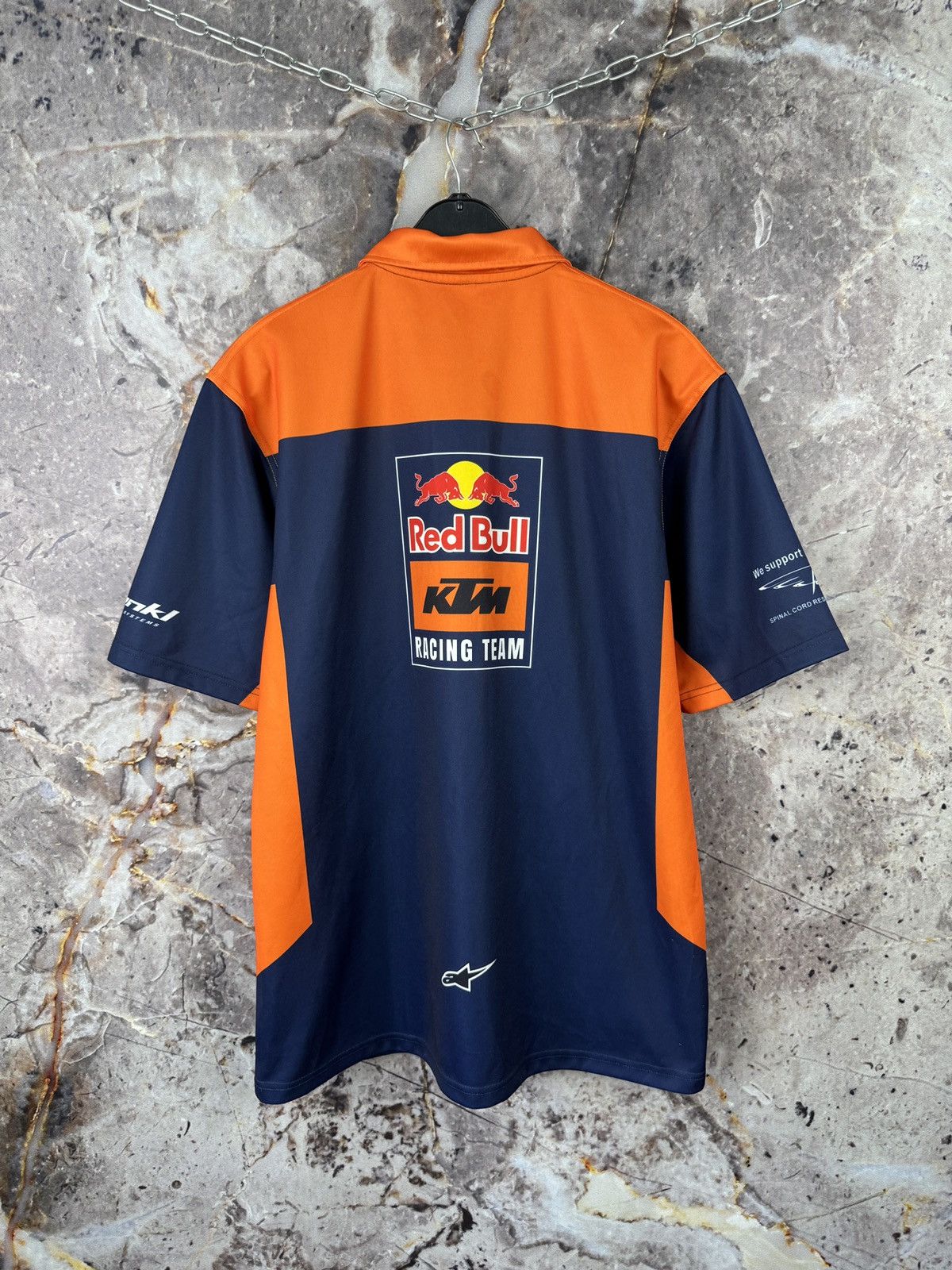 Formula 1 Red Bull KTM Racing Team Polo Shirt Navy Orange Motorex WP Size US L / EU 52-54 / 3 - 12 Thumbnail